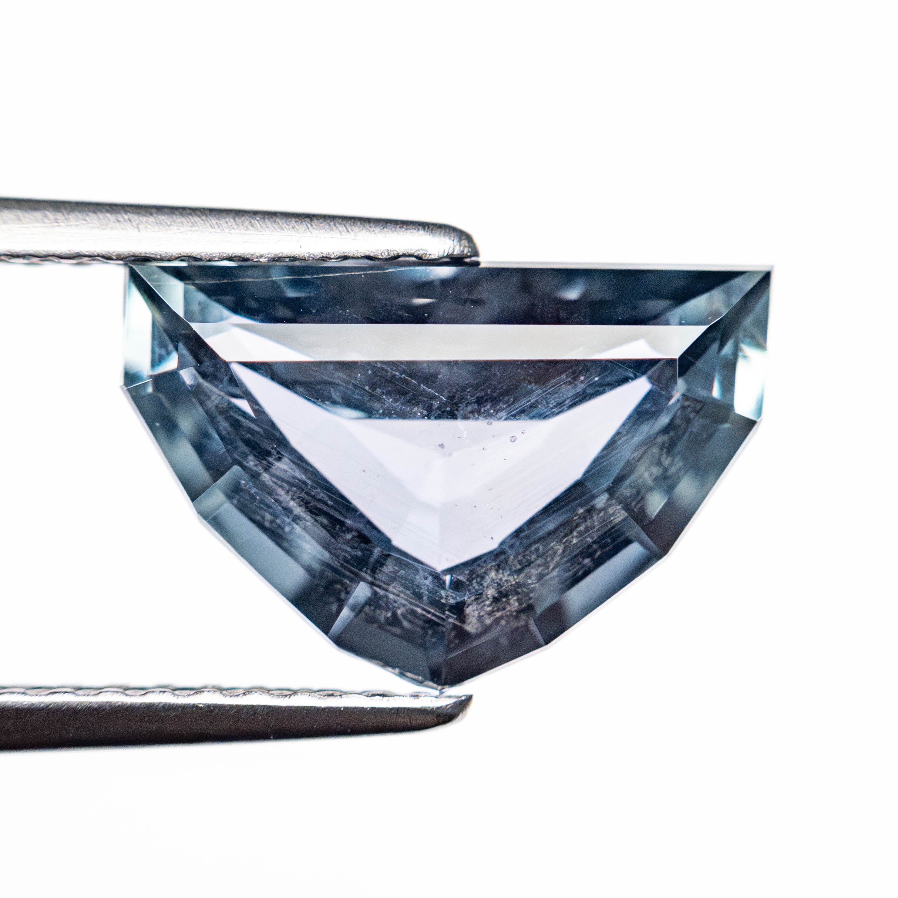 3.51ct 7.82x11.75x4.63mm Shield Step Cut Sapphire 25175-25-Staghead Designs