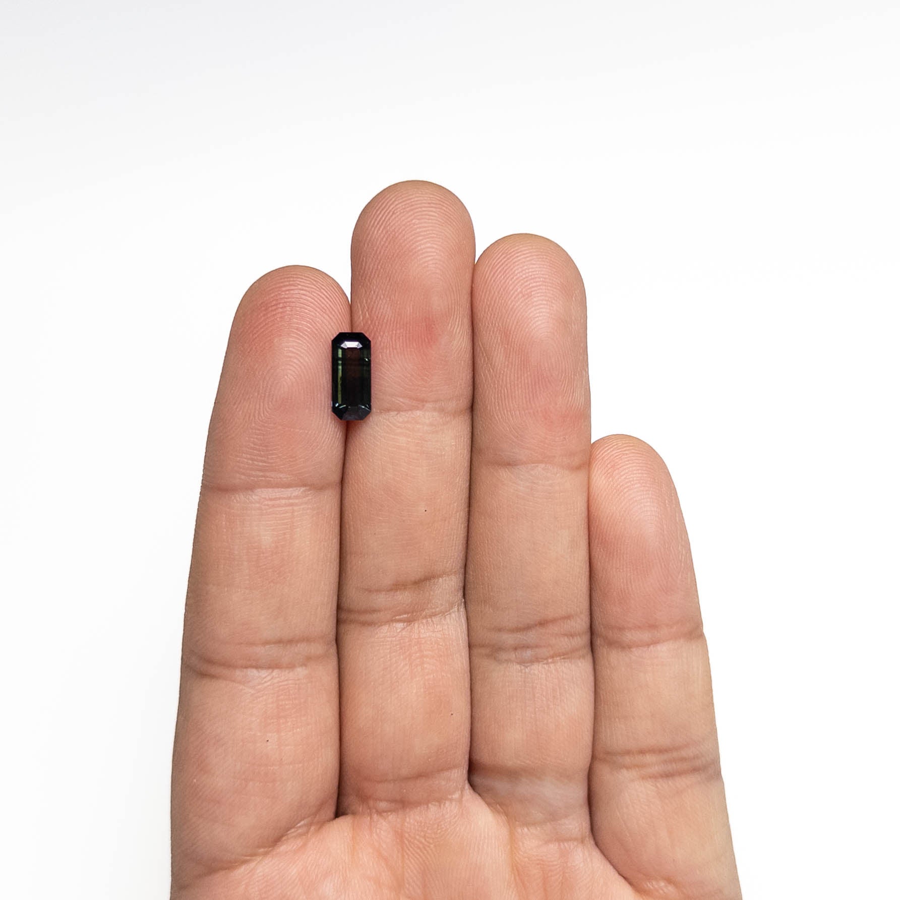 RETURNING: D14422 August 21/2025 1.62ct 10.33x4.68x3.03mm Cut Corner Rectangle Step Cut Sapphire 25194-01-Staghead Designs