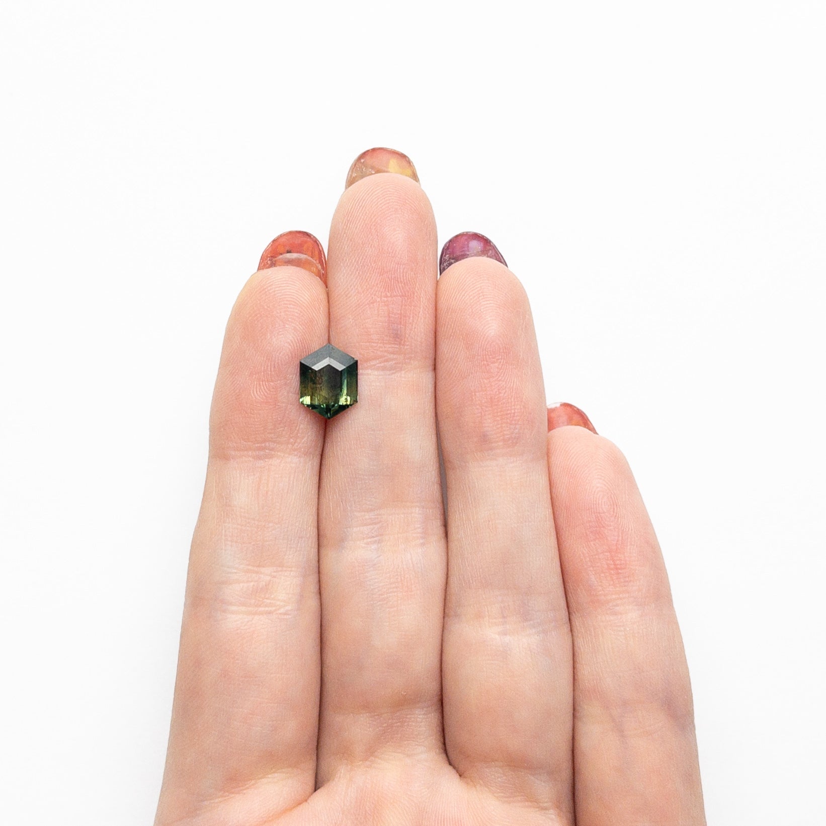 2.00ct 9.05x6.94x3.76mm Hexagon Step Cut Sapphire 25382-05-Staghead Designs