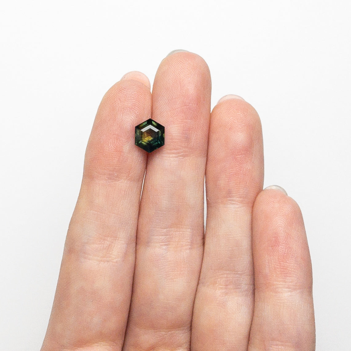 1.80ct 8.00x6.73x4.13mm Hexagon Step Cut Sapphire 25385-02-Staghead Designs