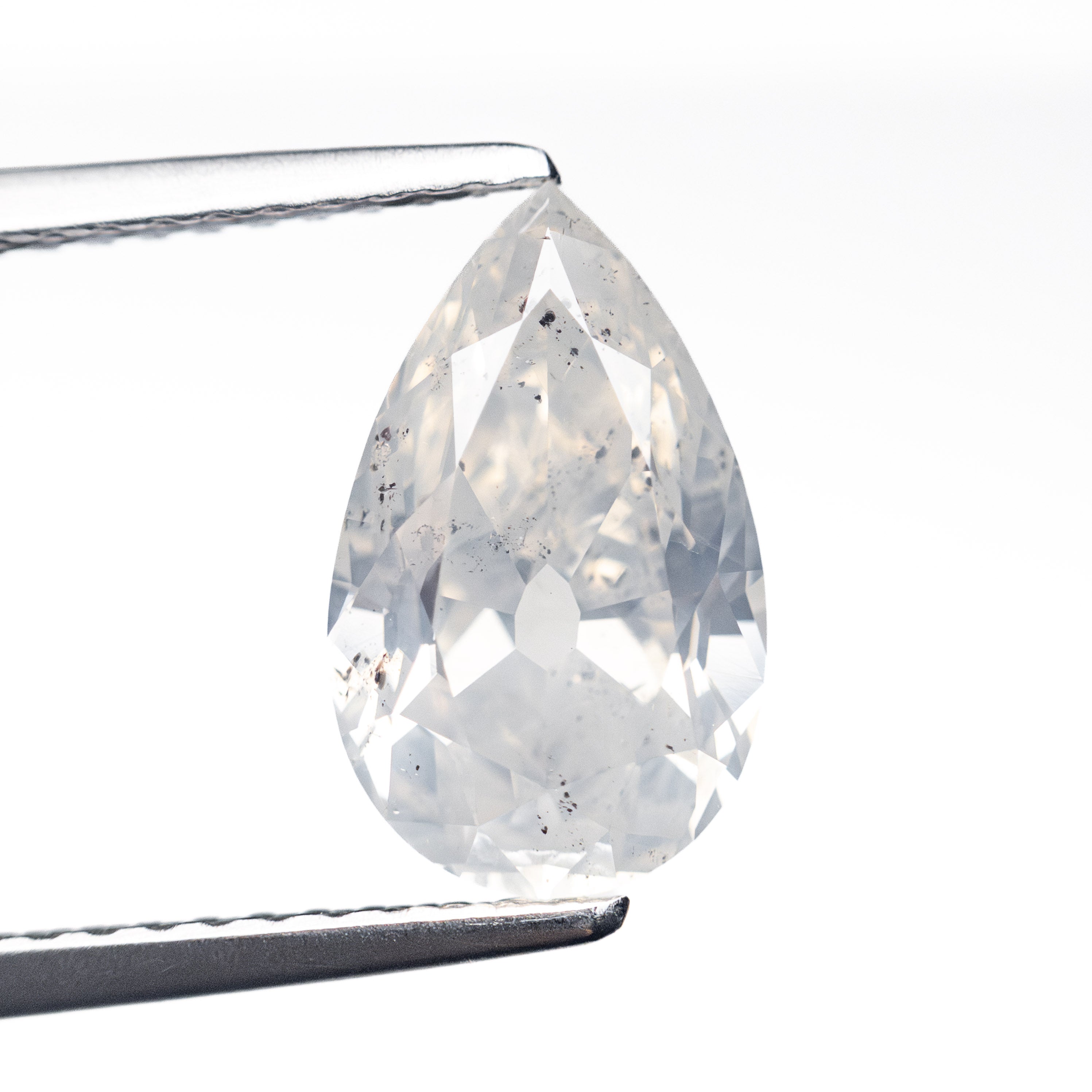 2.03ct 10.82x6.63x4.14mm Fancy White Modern Antique Pear Brilliant 25475-01-Staghead Designs