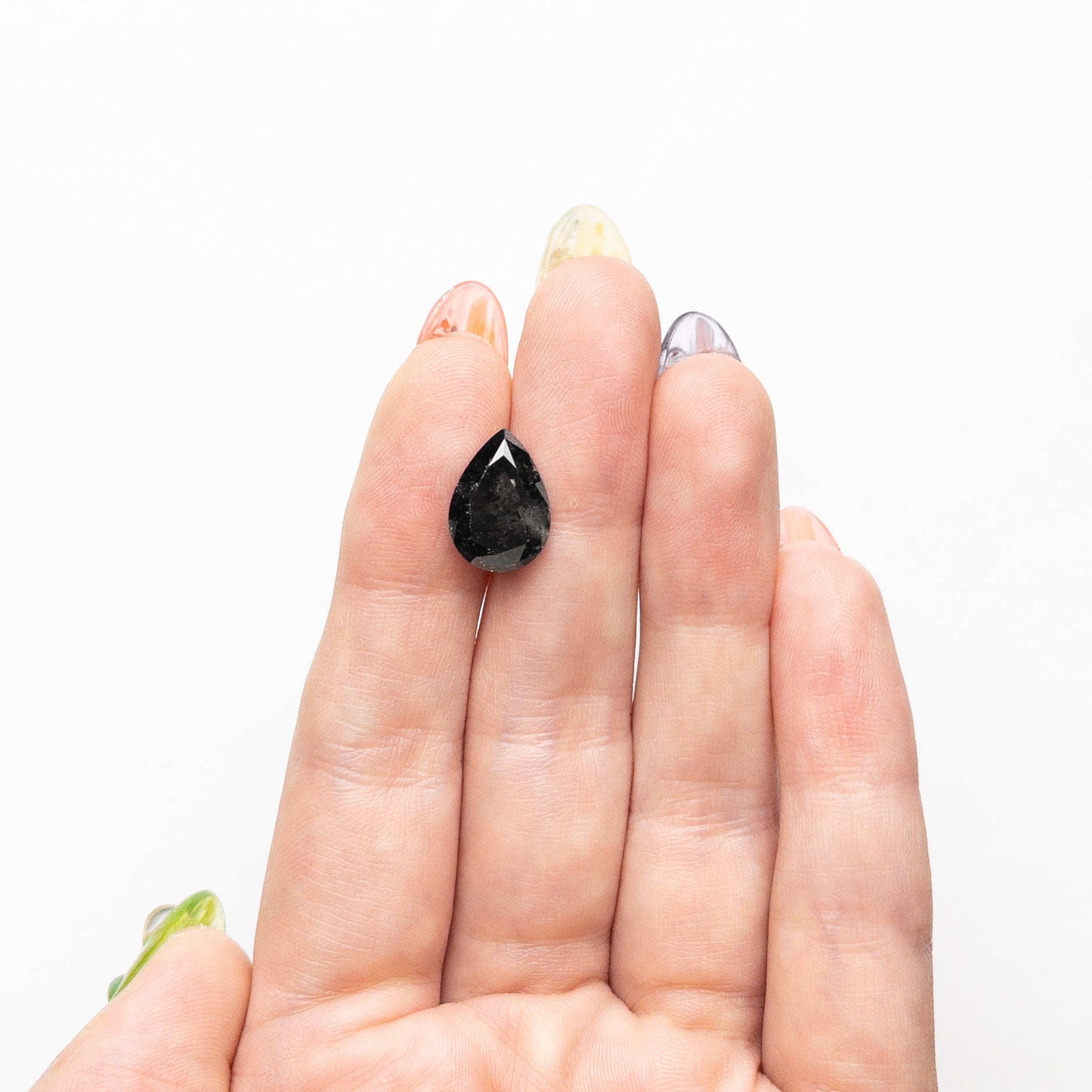 4.61ct 13.06x9.20x5.11mm Pear Double Cut 25480-01-Staghead Designs