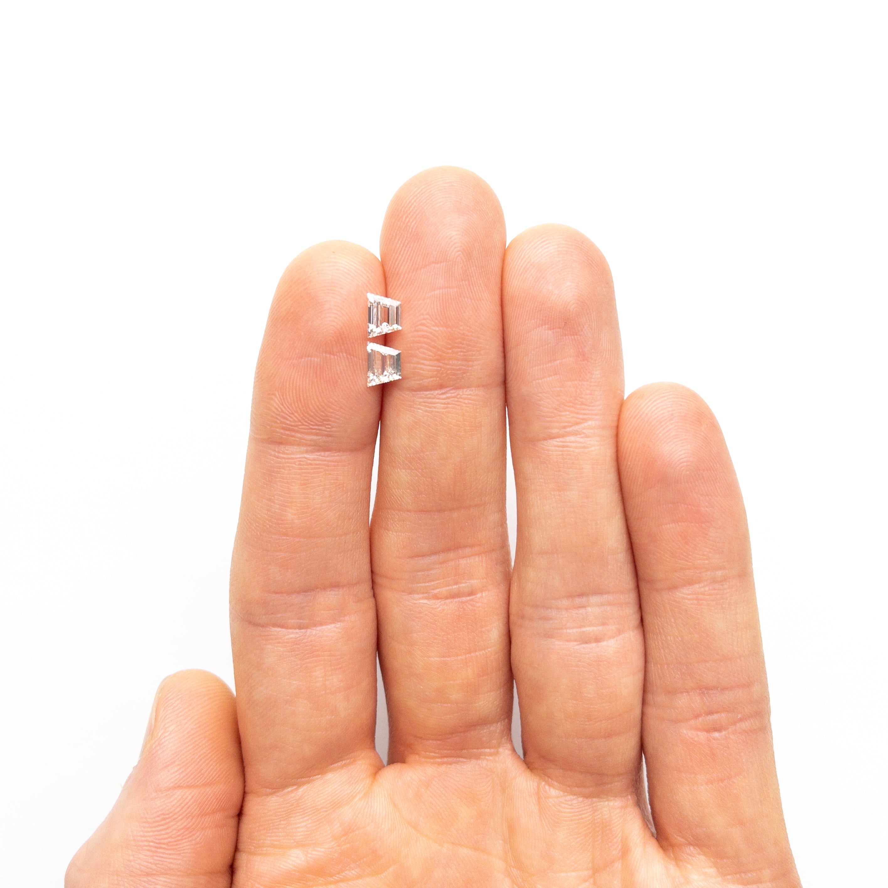 1.01cttw 2pc 5.73x4.28x2.53mm 5.83x4.31x2.37mm VVS H Trapezoid Step Cut Matching Pair 25532-01-Staghead Designs