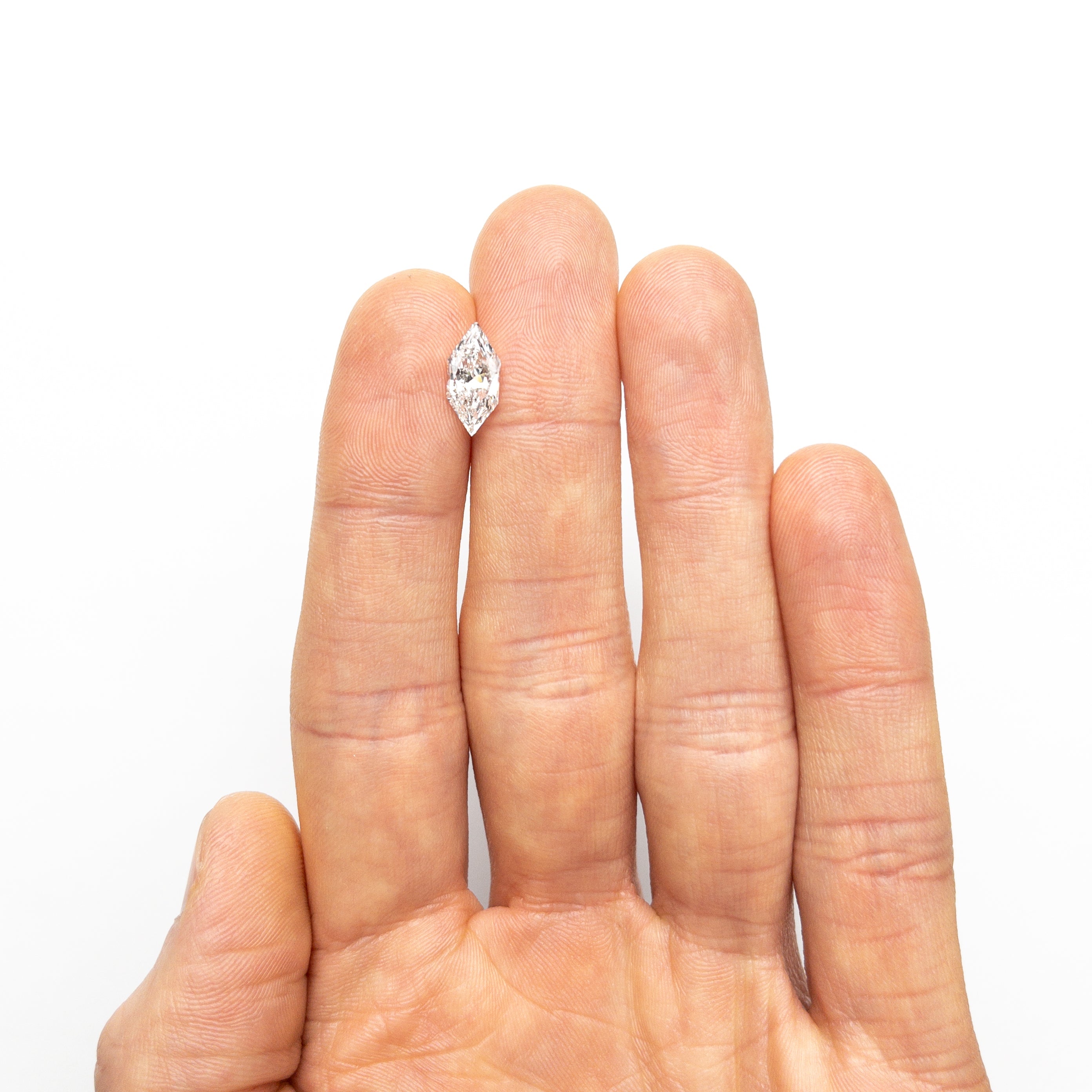 1.58ct 12.14x5.73x3.76mm IGI I1 D Hexagon Brilliant 25747-01-Staghead Designs