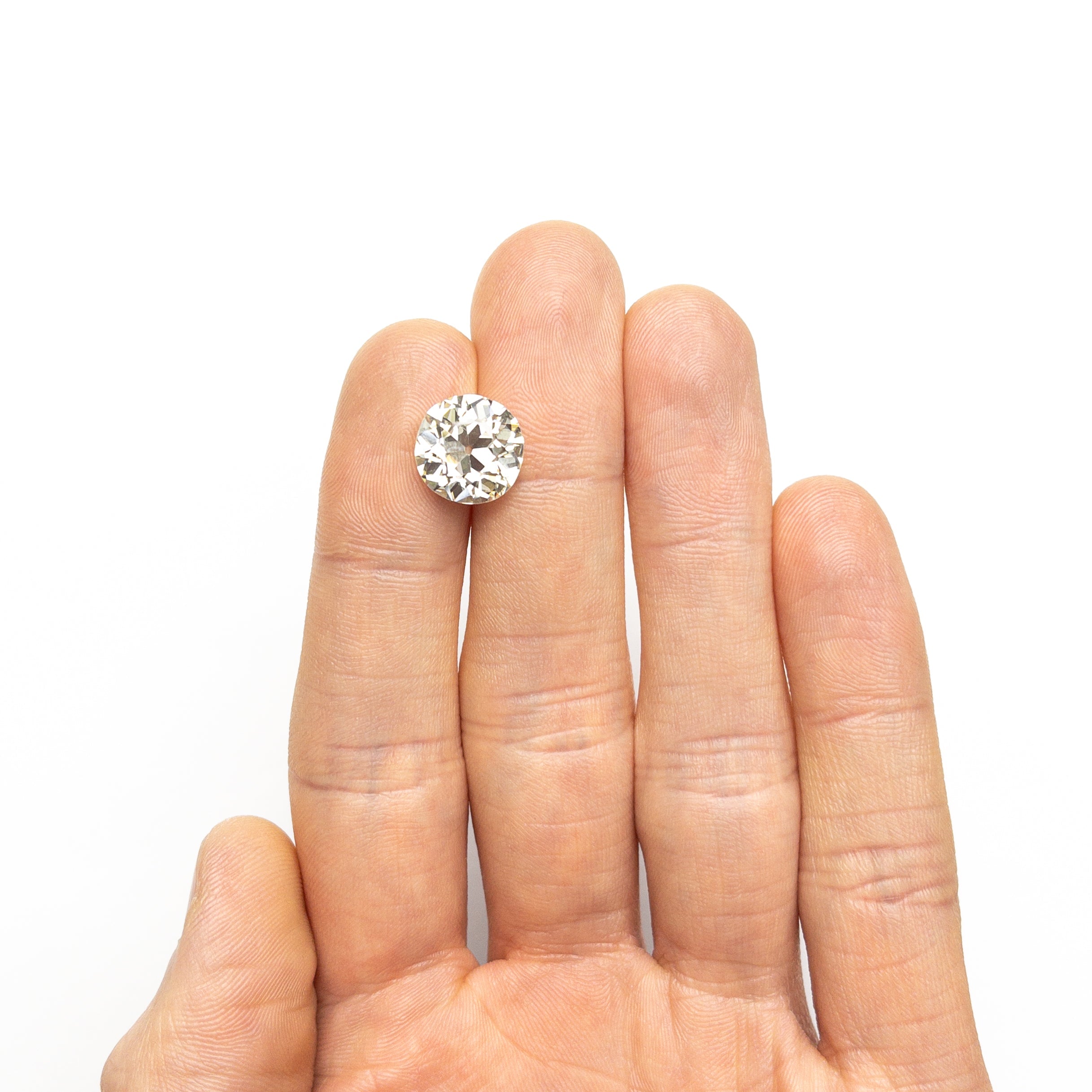 5.85ct 11.68x11.34x6.96mm GIA SI1 O-P Antique Old European Cut 25950-01-Staghead Designs