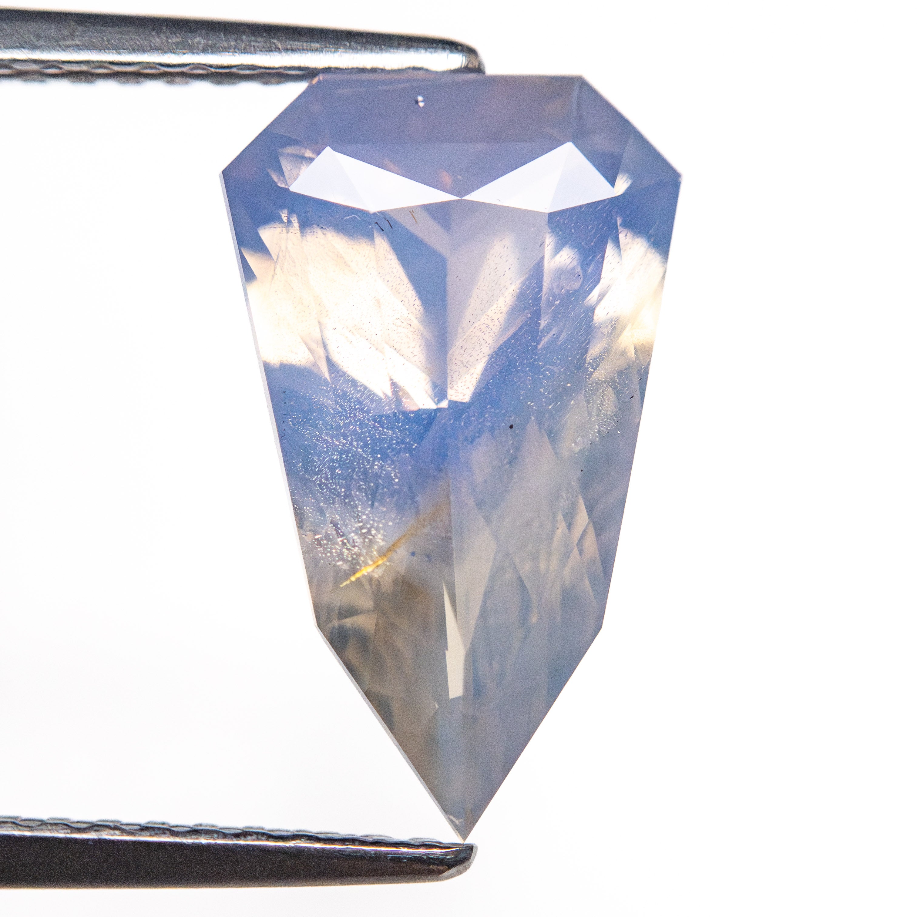 3.62ct 13.78x8.39x4.54mm Shield Brilliant Sapphire 26364-01-Staghead Designs