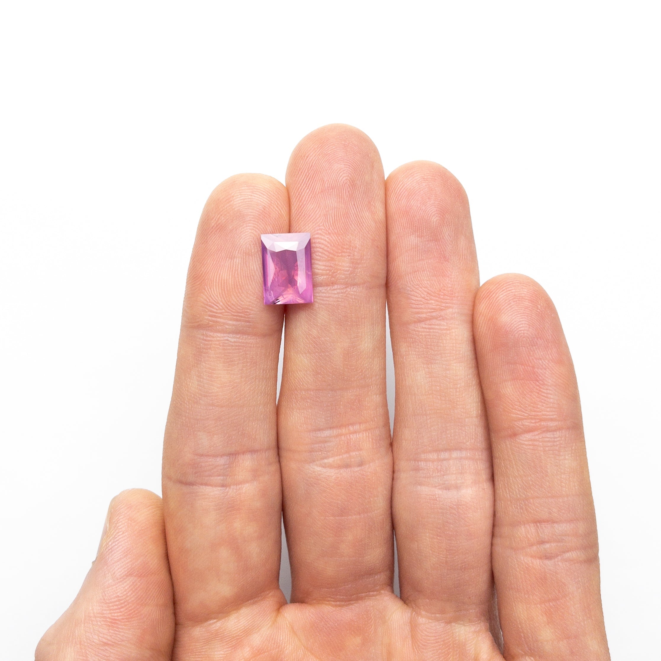 4.08ct 11.35x7.92x4.43mm Rectangle Brilliant Sapphire 26383-01-Staghead Designs