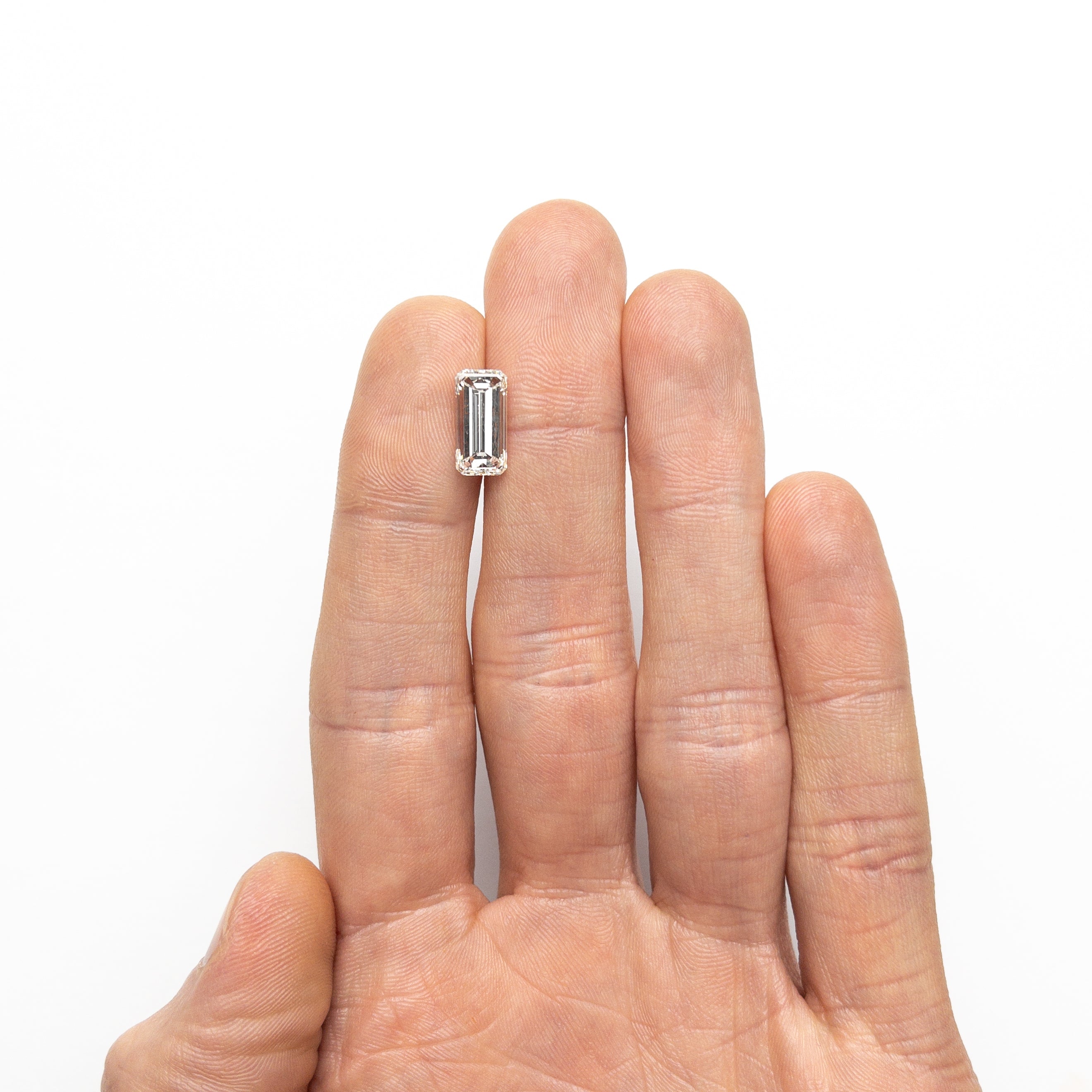 3.01ct 11.85x5.89x4.47mm GIA SI2 H Cut Corner Rectangle Step Cut 26478-01-Staghead Designs