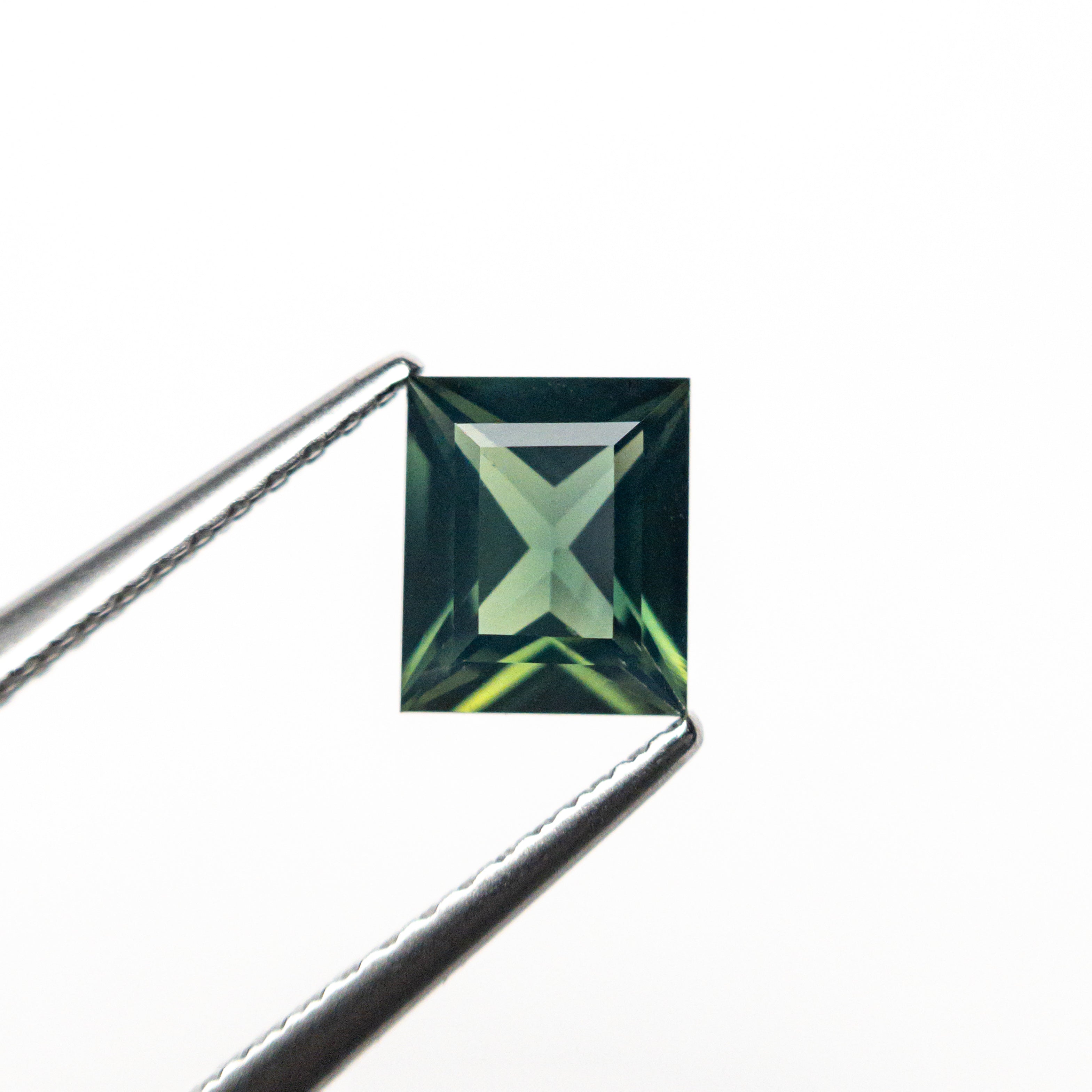 0.96ct 6.15x5.21x3.17mm Rectangle Step Cut Sapphire 26495-01-Staghead Designs