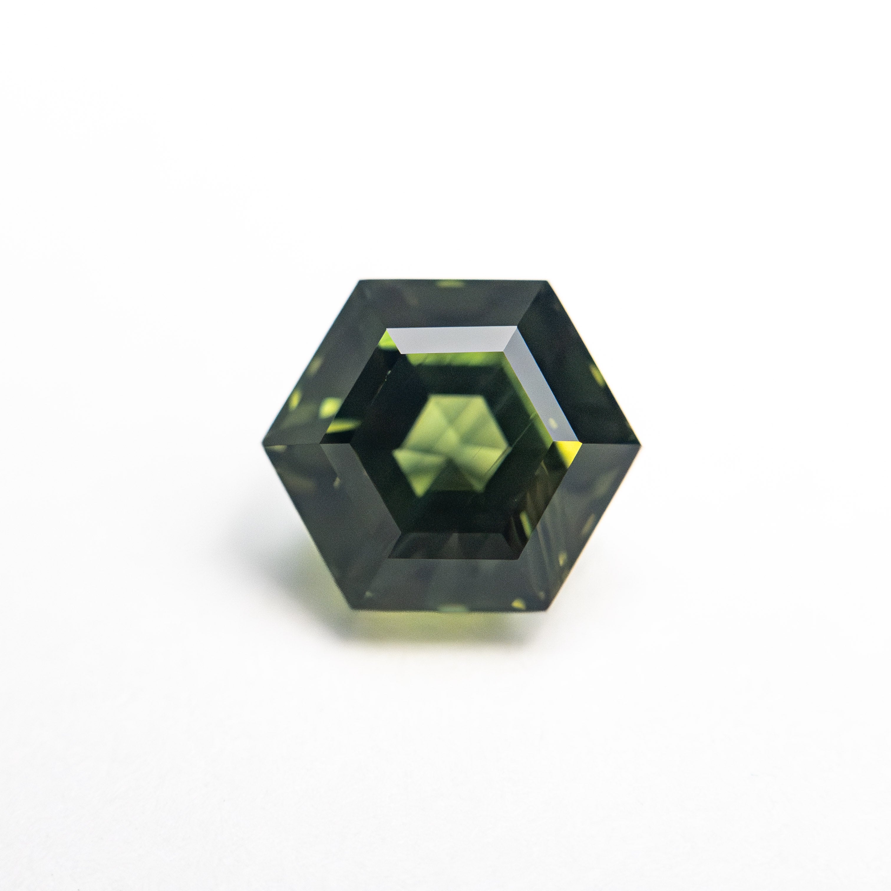 1.78ct 7.19x6.25x4.87mm Hexagon Step Cut Sapphire 26510-01-Staghead Designs