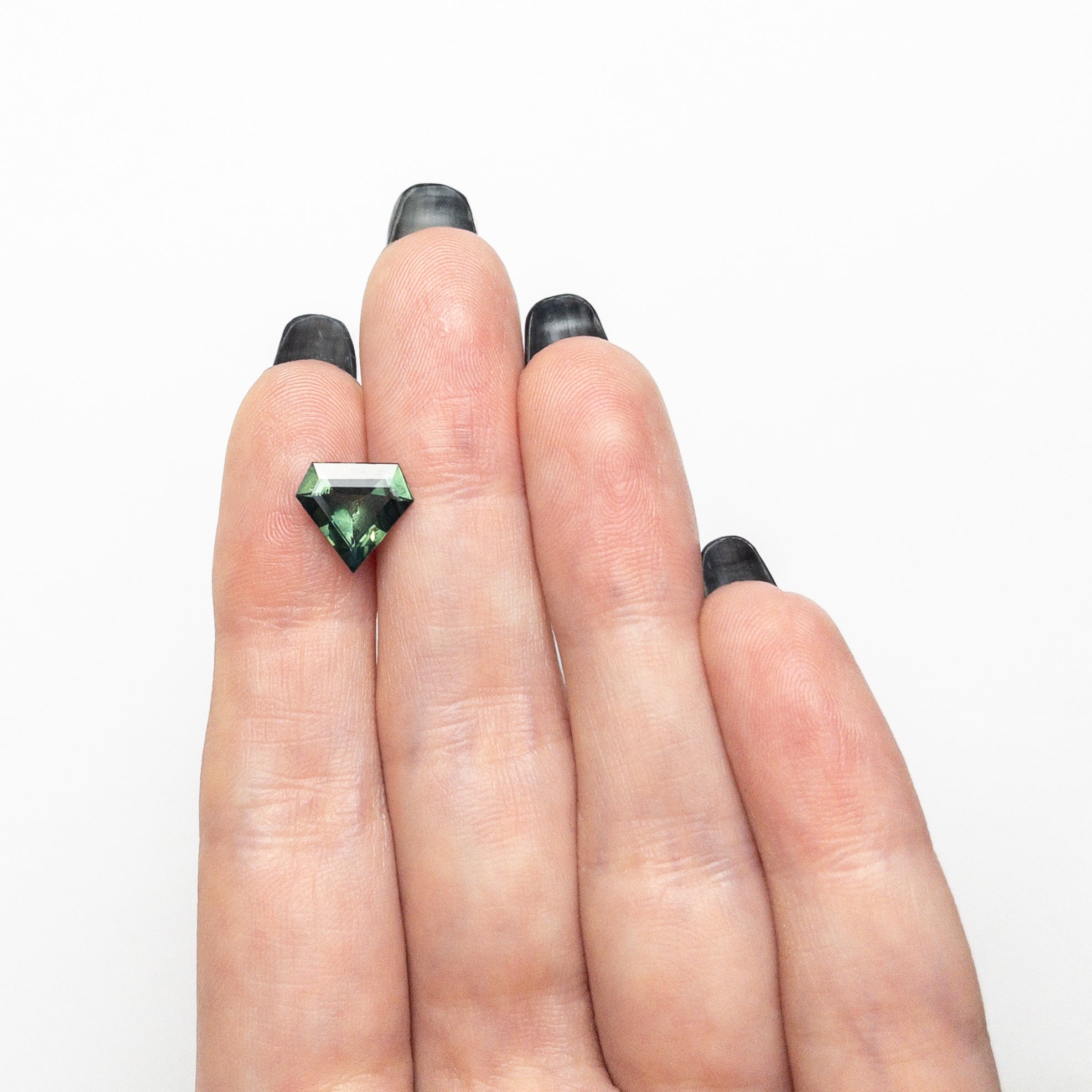 2.20ct 10.01x9.26x3.98mm Shield Step Cut Sapphire 26523-01-Staghead Designs