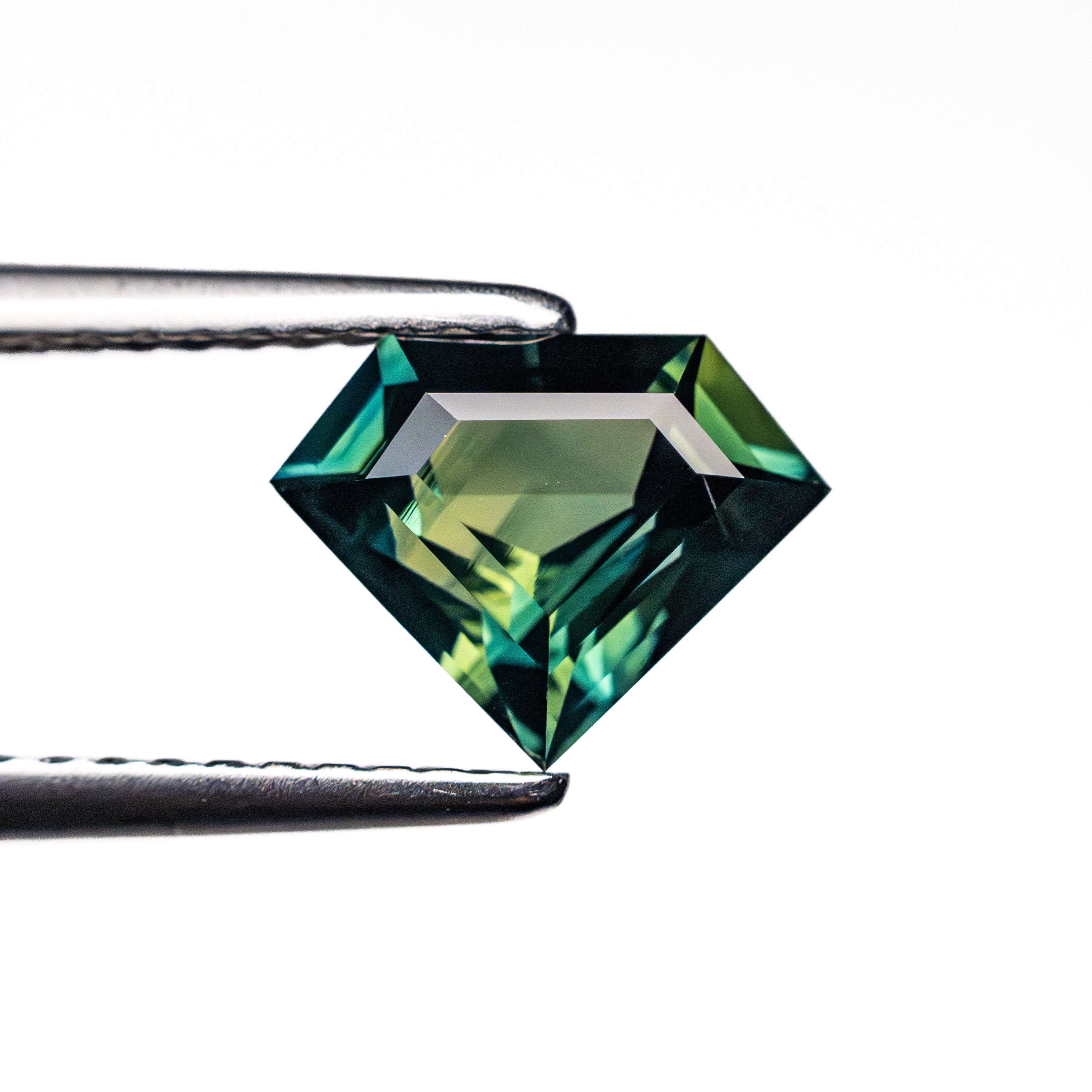 1.30ct 6.72x8.55x3.80mm Shield Step Cut Sapphire 26724-01-Staghead Designs