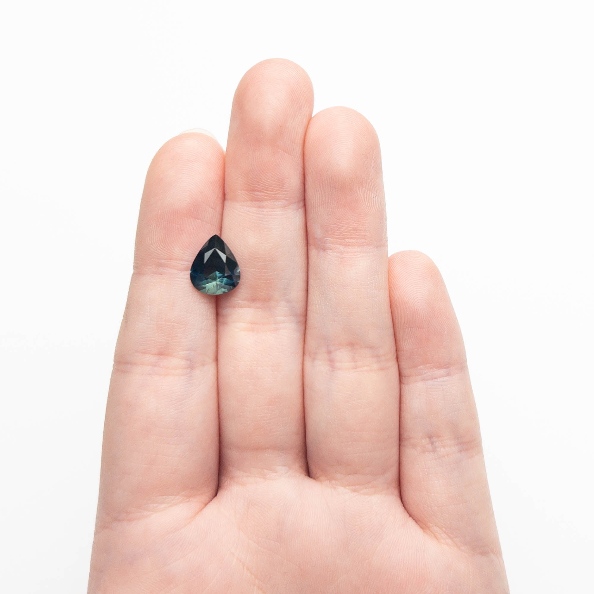 3.46ct 10.89x8.84x5.43mm Pear Brilliant Sapphire 27149-01-Staghead Designs