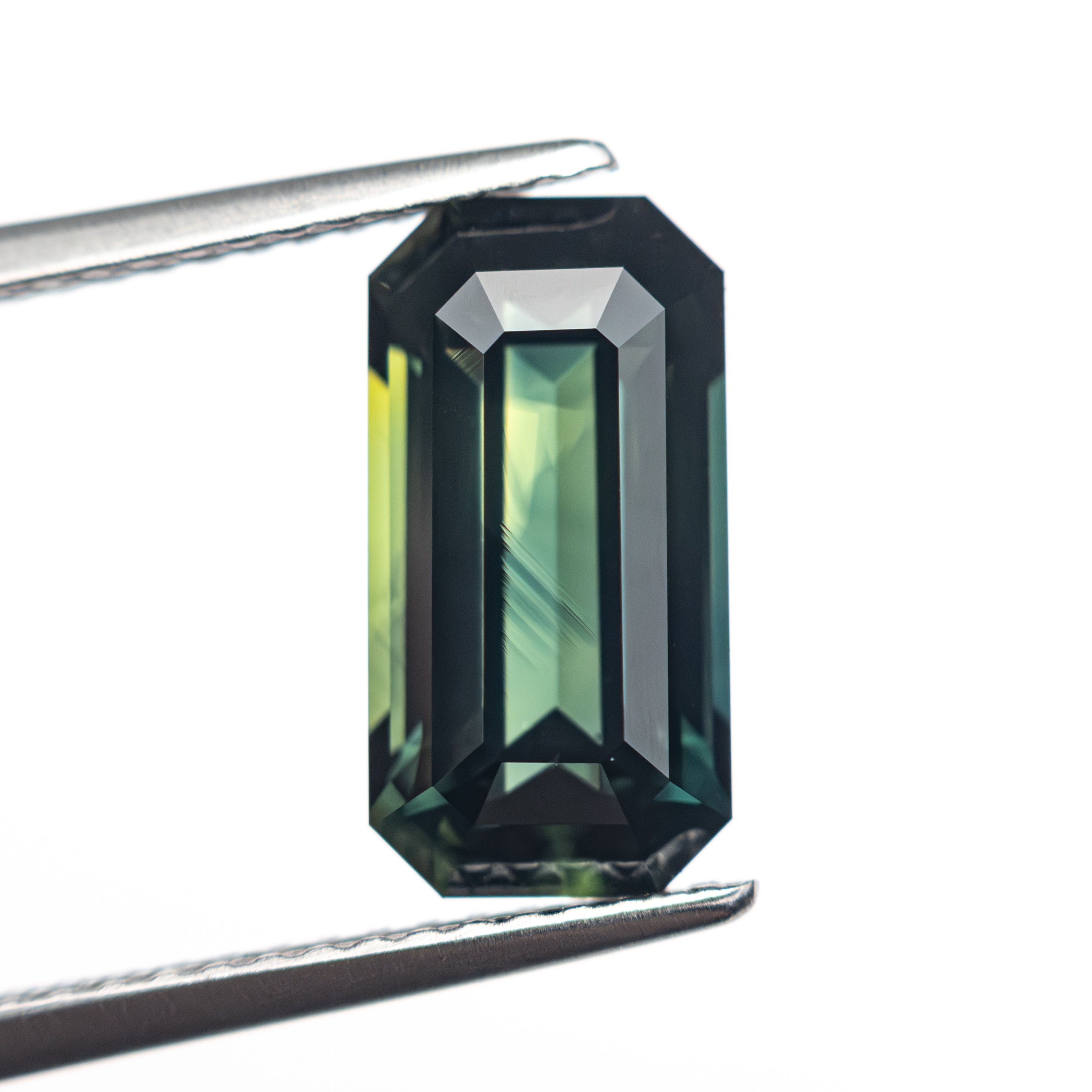 3.73ct 11.89x6.14x4.89mm Cut Corner Rectangle Step Cut Sapphire 27306-01-Staghead Designs