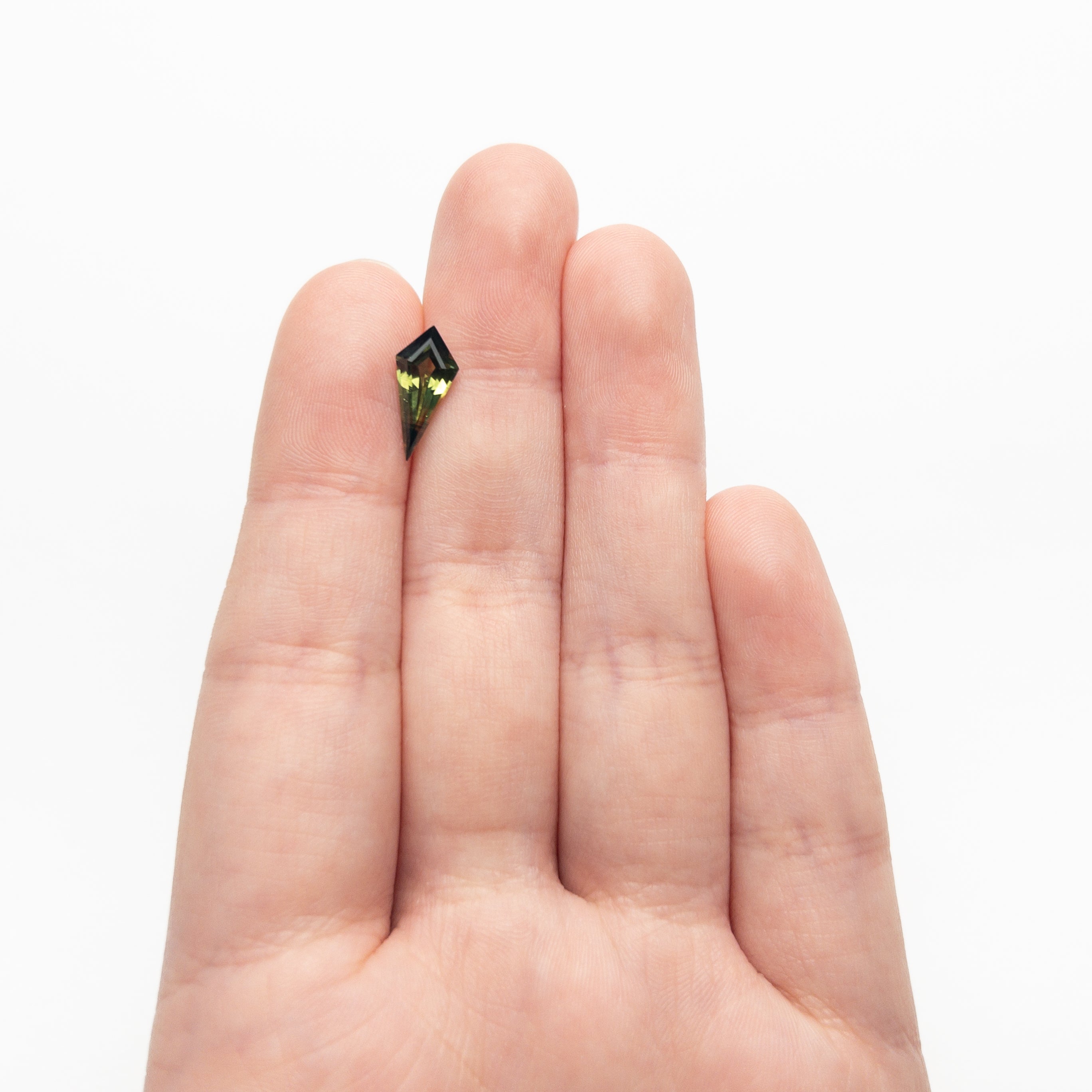 1.87ct 13.74x6.42x4.00mm Kite Step Cut Sapphire 27328-02-Staghead Designs