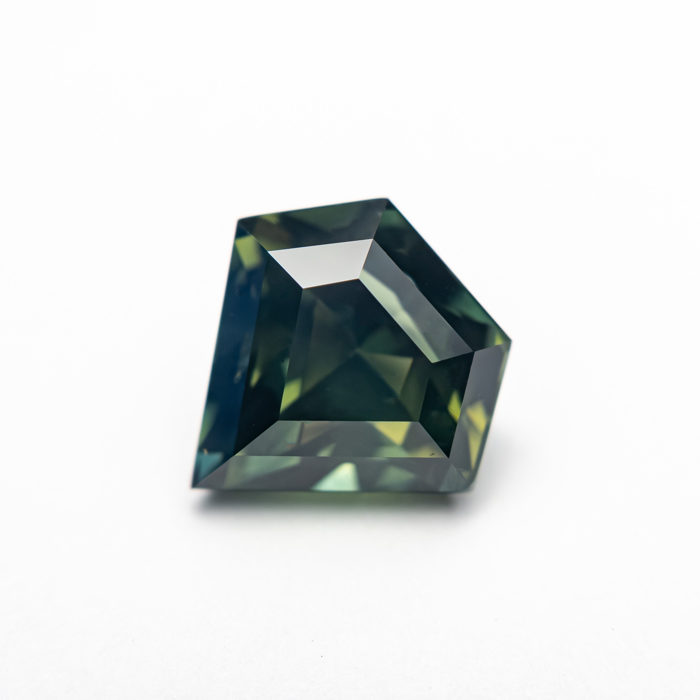2.99ct 8.66x9.11x6.03mm Shield Step Cut Sapphire 27351-01-Staghead Designs