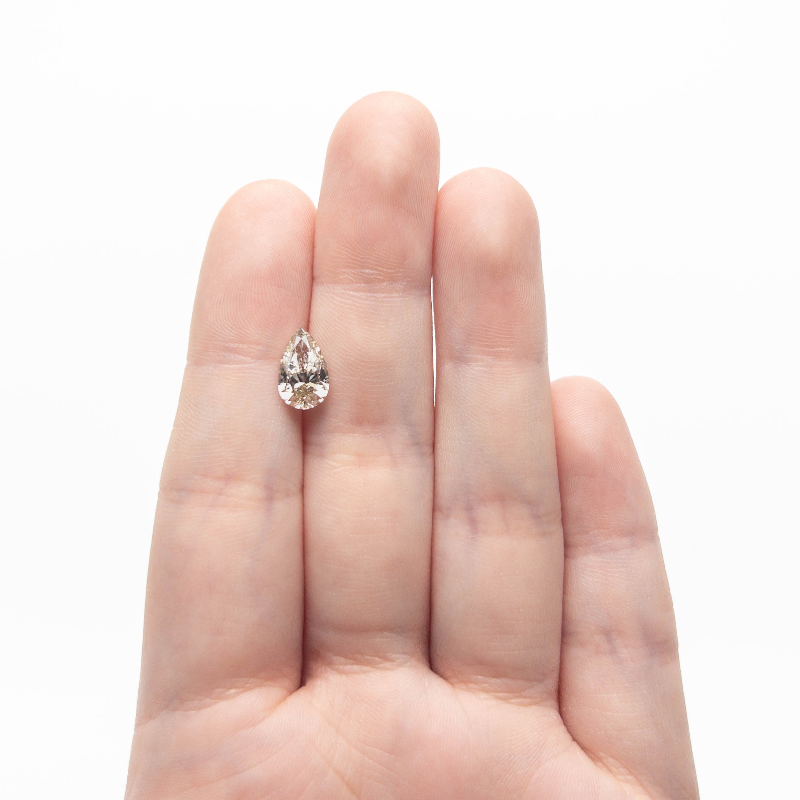 1.80ct 10.75x6.49x4.09mm GIA VS2 W-X Pear Brilliant 27388-01-Staghead Designs