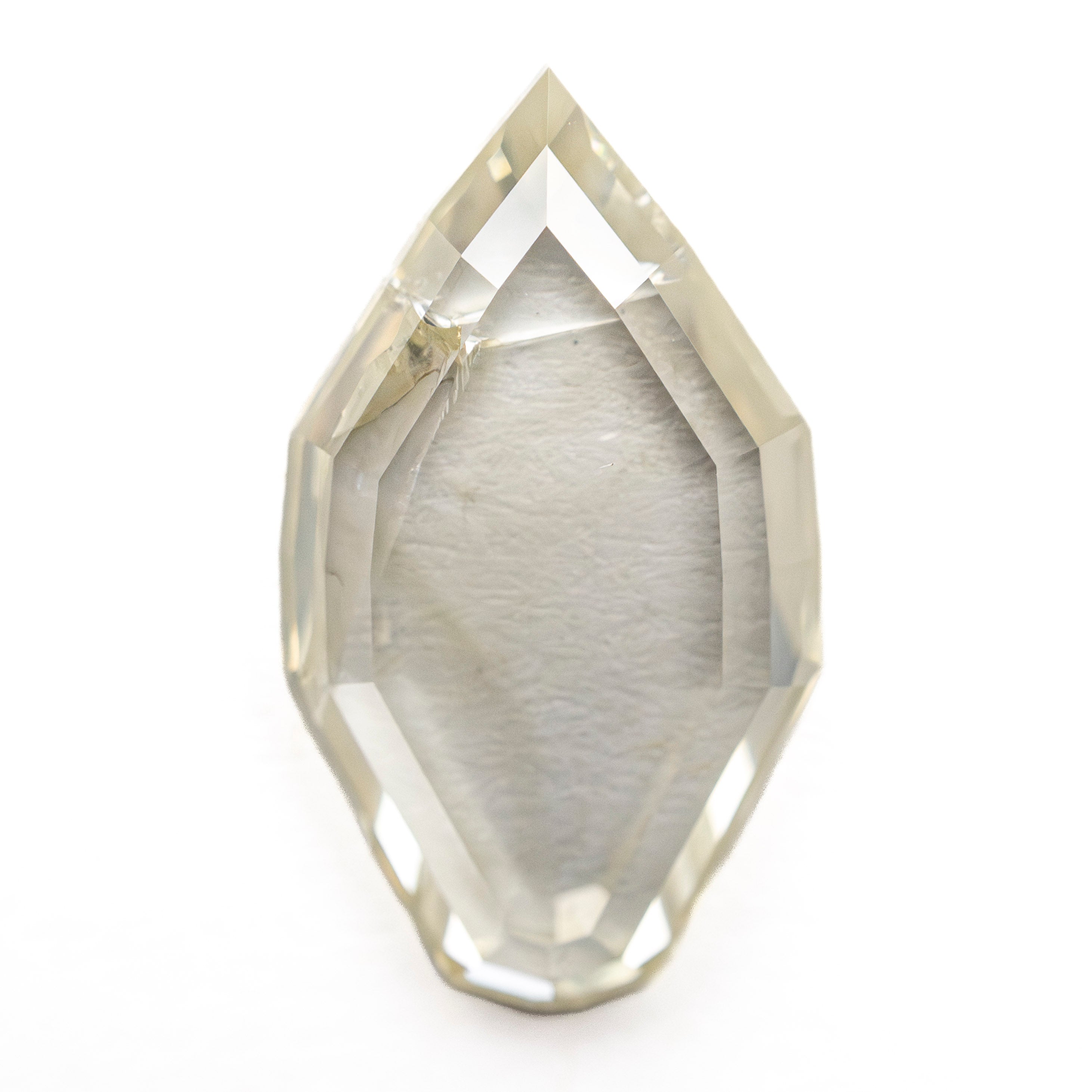 5.02ct 17.21x9.63x3.10mm I2 O-P Geo Shield Portrait Cut 27411-01-Staghead Designs