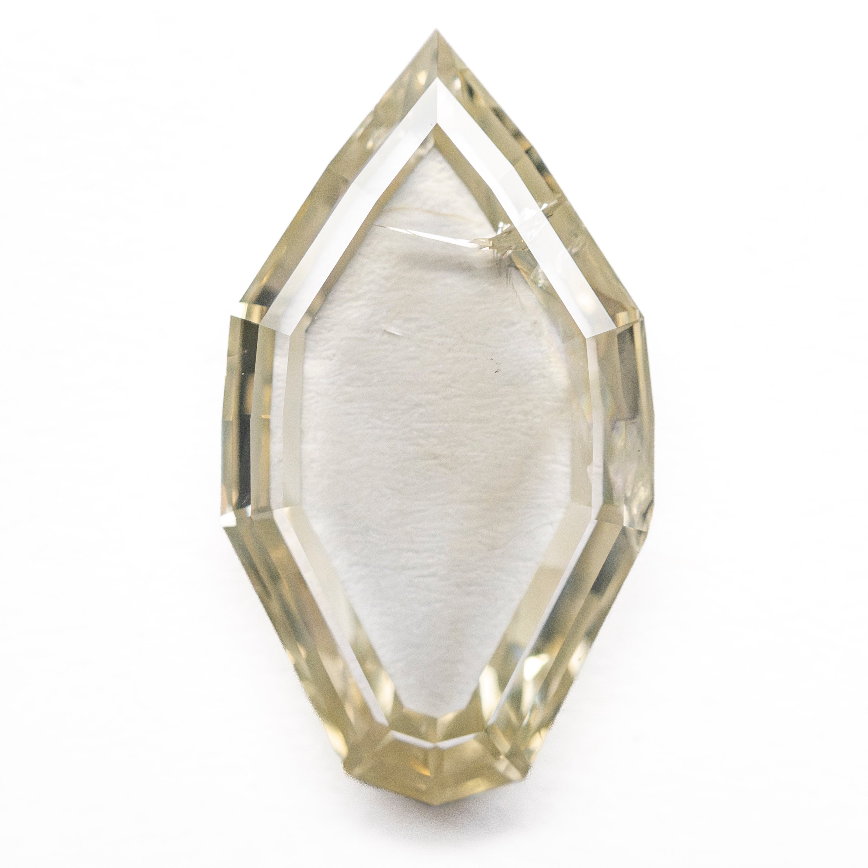 5.02ct 17.21x9.63x3.10mm I2 O-P Geo Shield Portrait Cut 27411-01-Staghead Designs