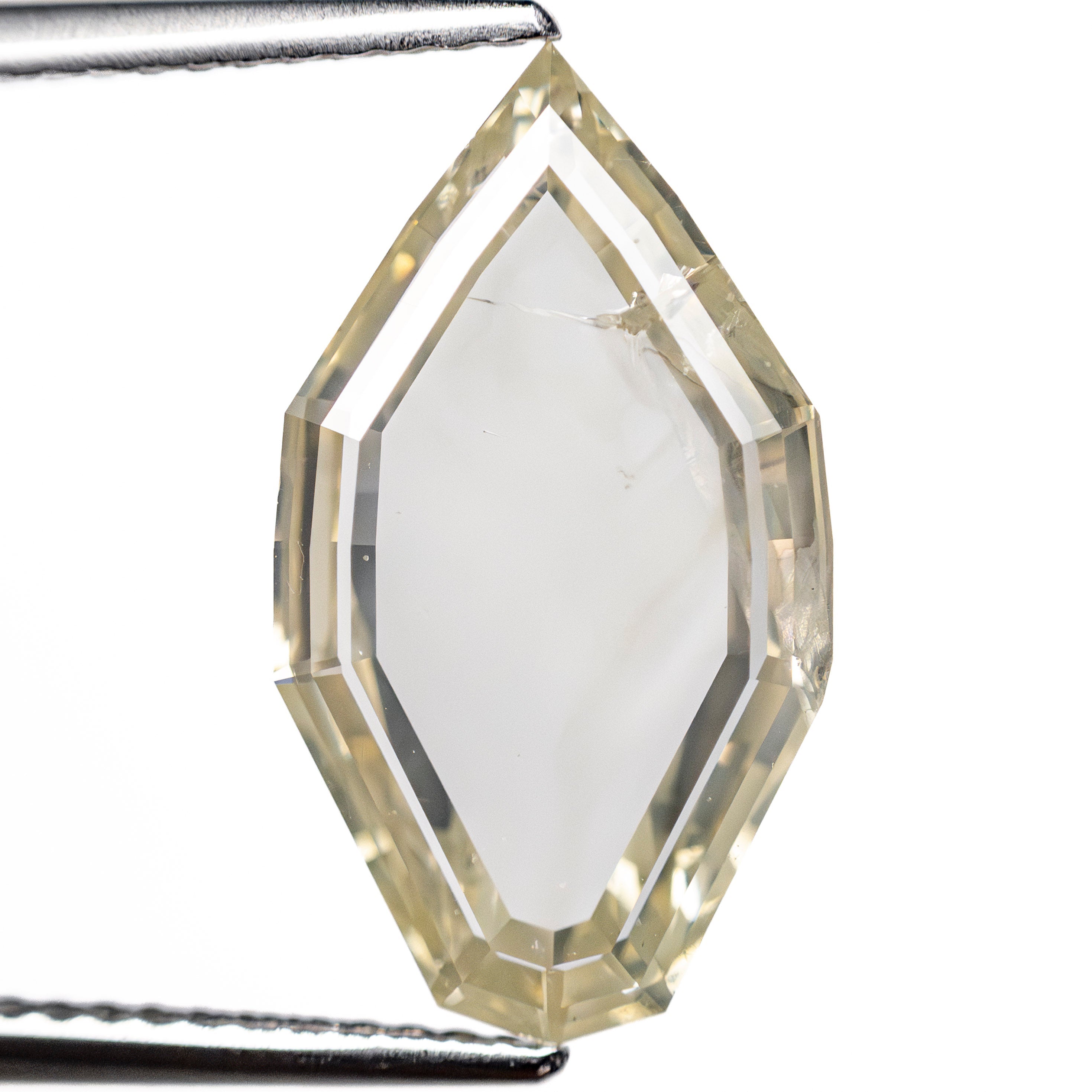 5.02ct 17.21x9.63x3.10mm I2 O-P Geo Shield Portrait Cut 27411-01-Staghead Designs