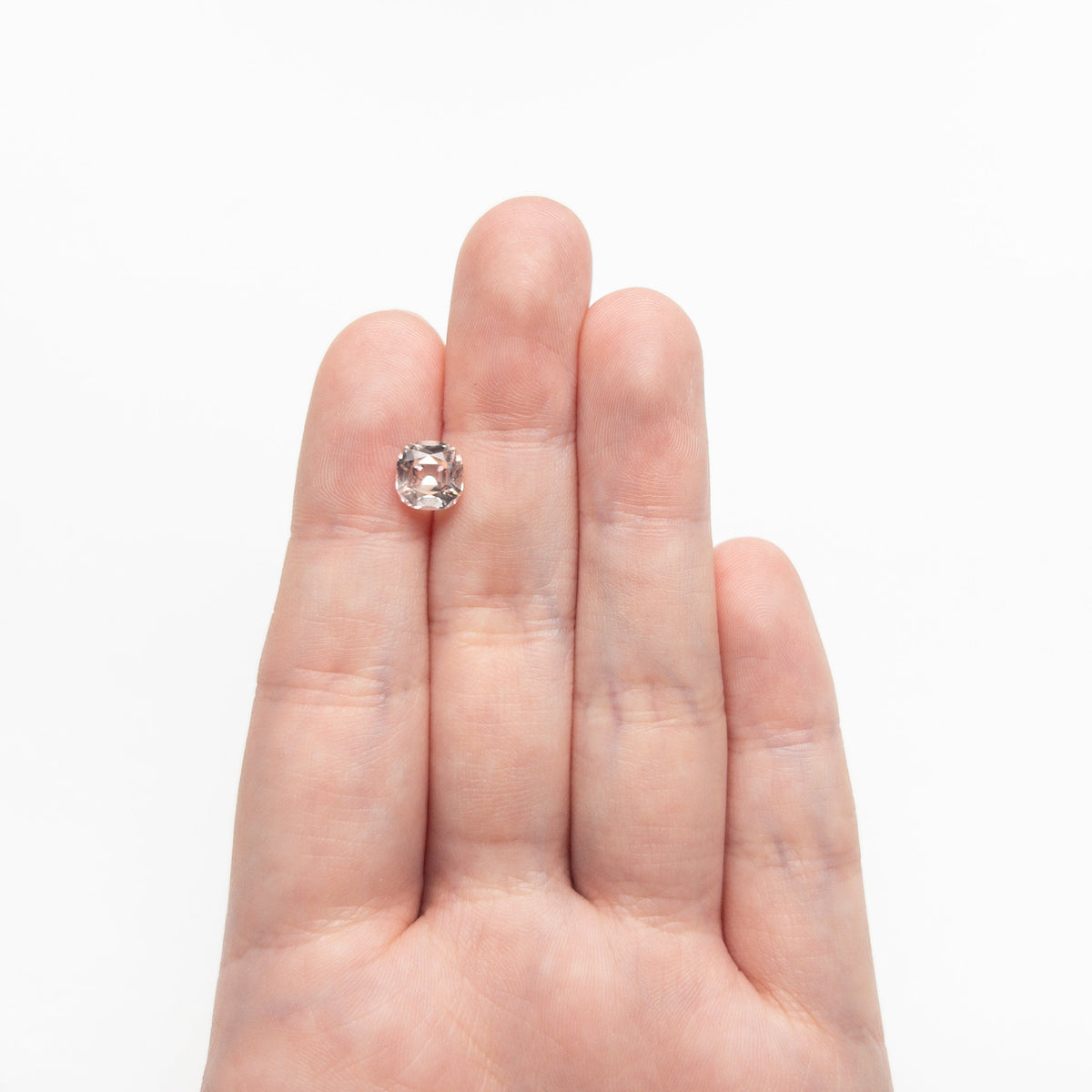 2.36ct 7.51x7.13x4.85mm GIA Padparadscha Cushion Brilliant Sapphire 27417-01-Staghead Designs