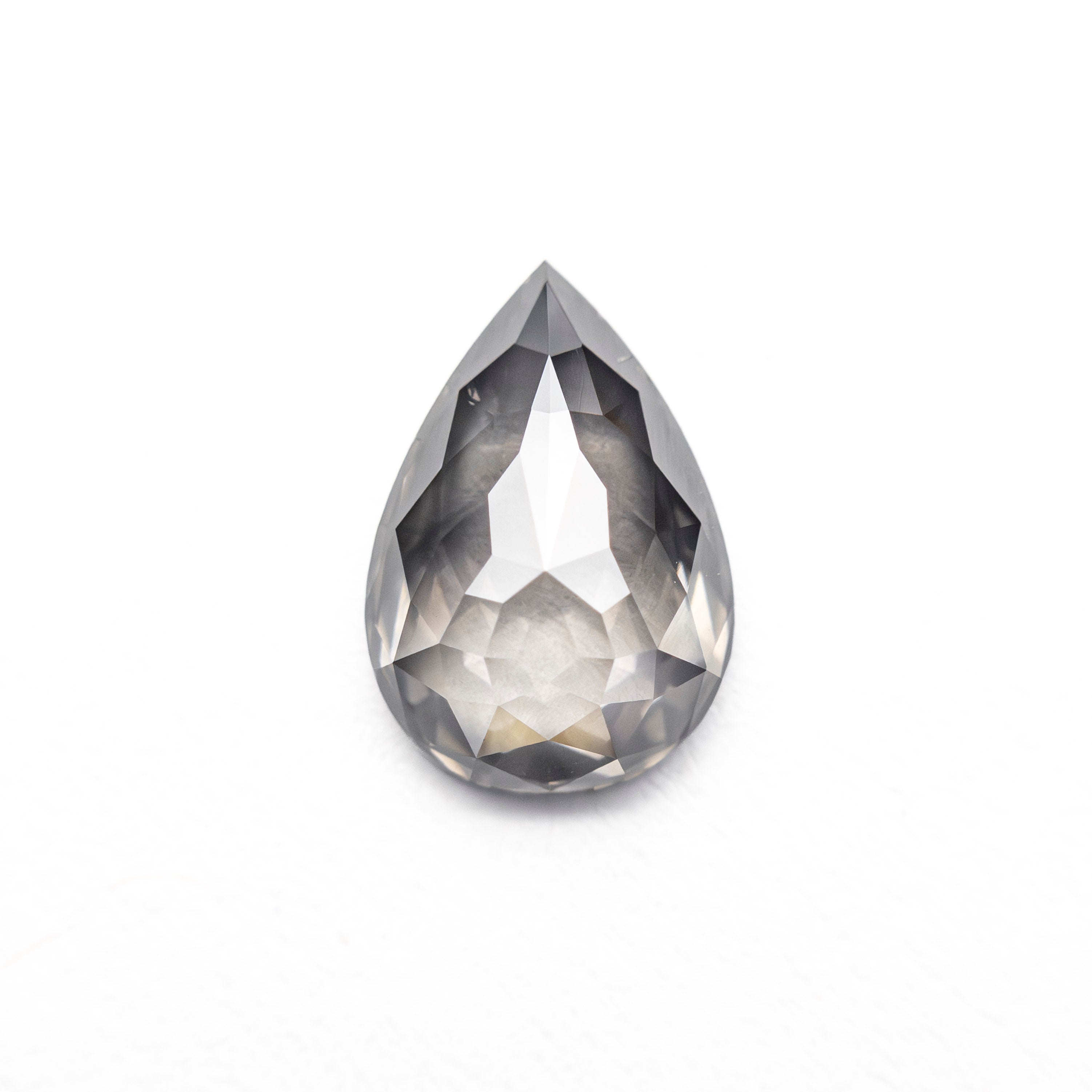 0.96ct 8.30x5.72x2.62mm Fancy Grey Pear Rosecut 27538-36-Staghead Designs