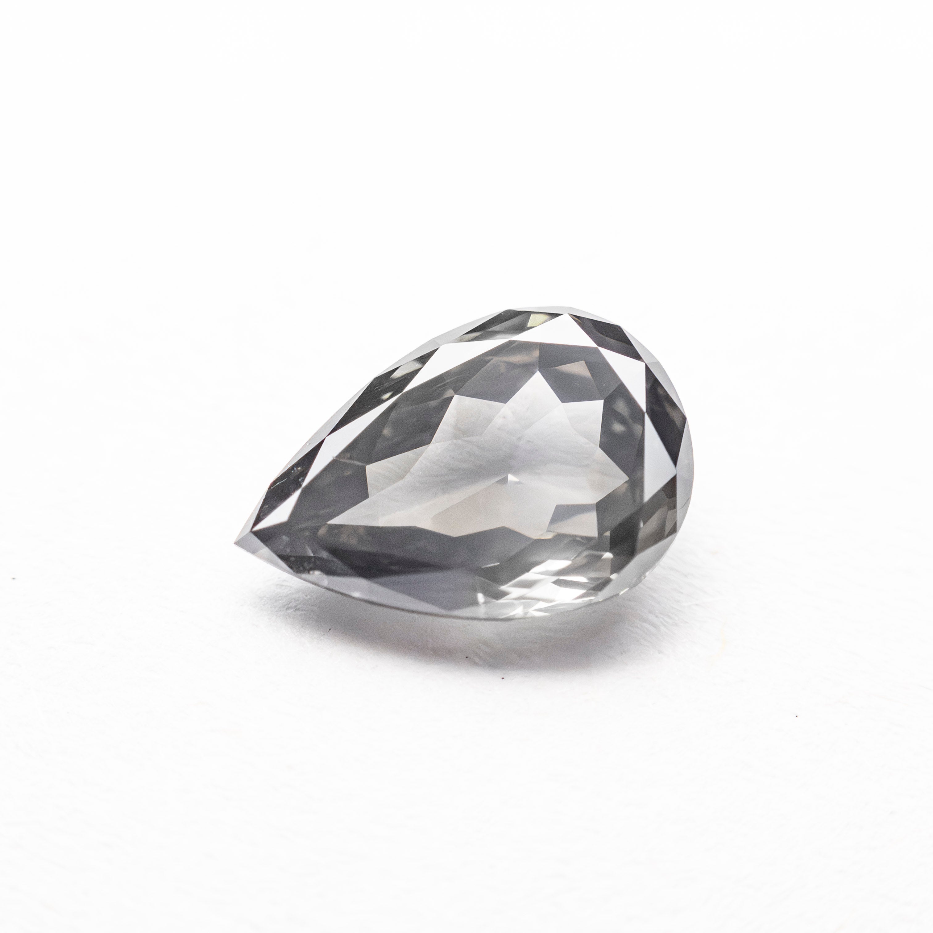 0.96ct 8.30x5.72x2.62mm Fancy Grey Pear Rosecut 27538-36-Staghead Designs