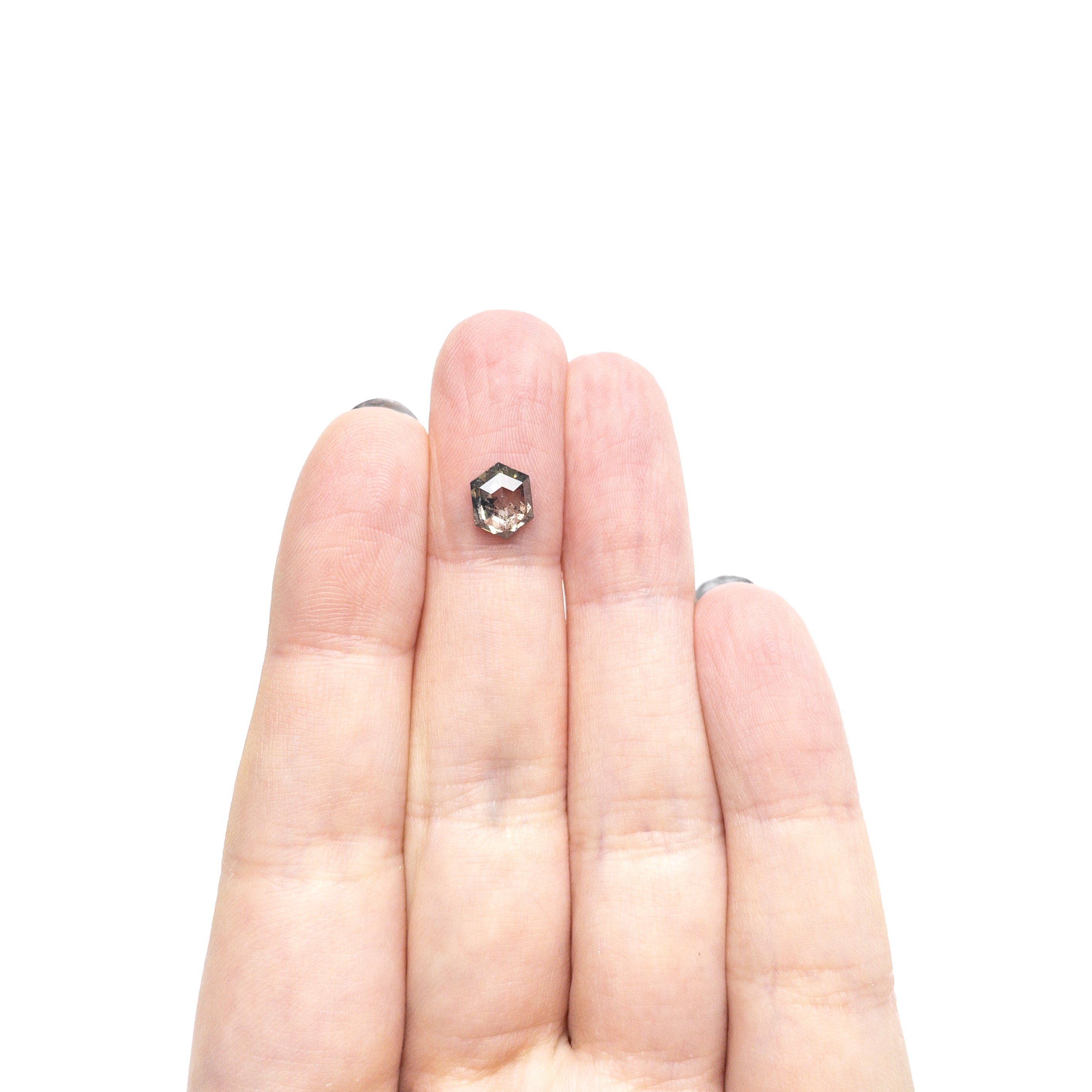 1.09ct 7.88x6.09x2.65mm Hexagon Rosecut 27539-08-Staghead Designs