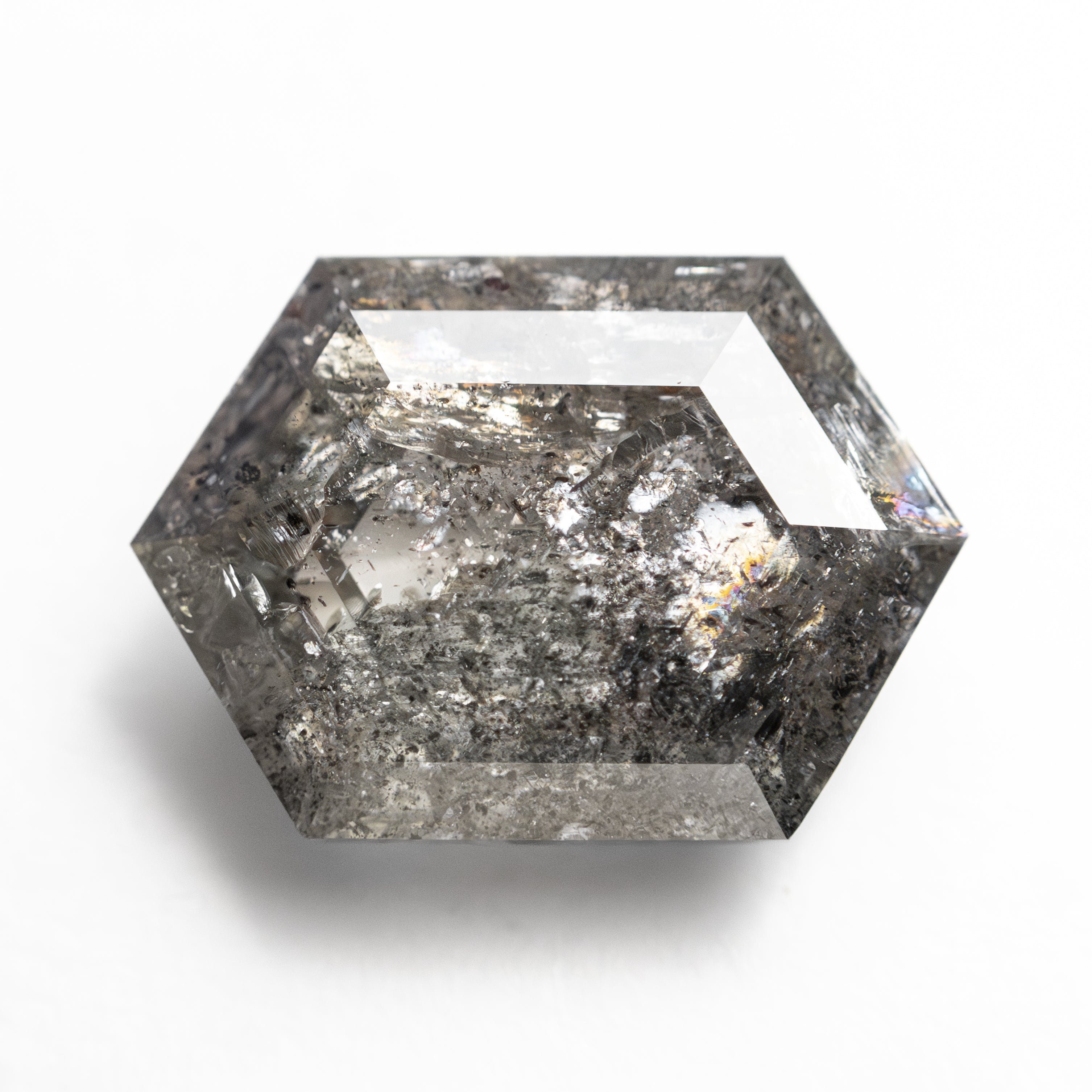 4.33ct 12.52x8.86x4.31mm Hexagon Rosecut 27554-01-Staghead Designs