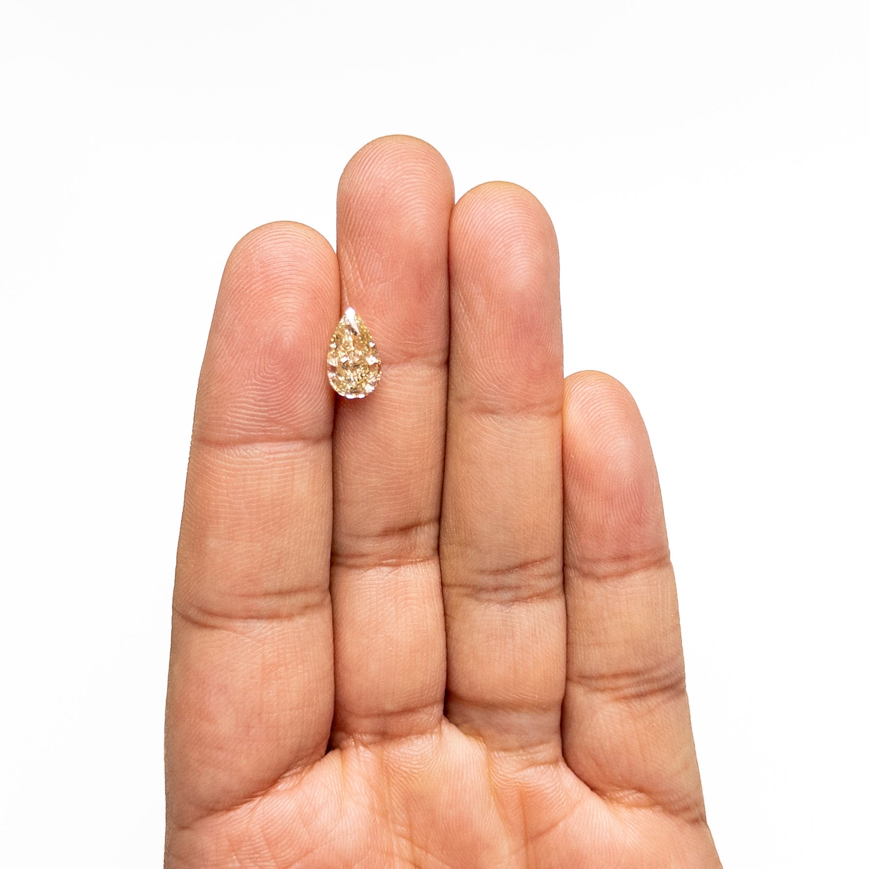 2.23ct 10.76x6.50x4.33mm GIA VVS2 Fancy Brownish Yellow Pear Brilliant 🇨🇦 27709-01-Staghead Designs