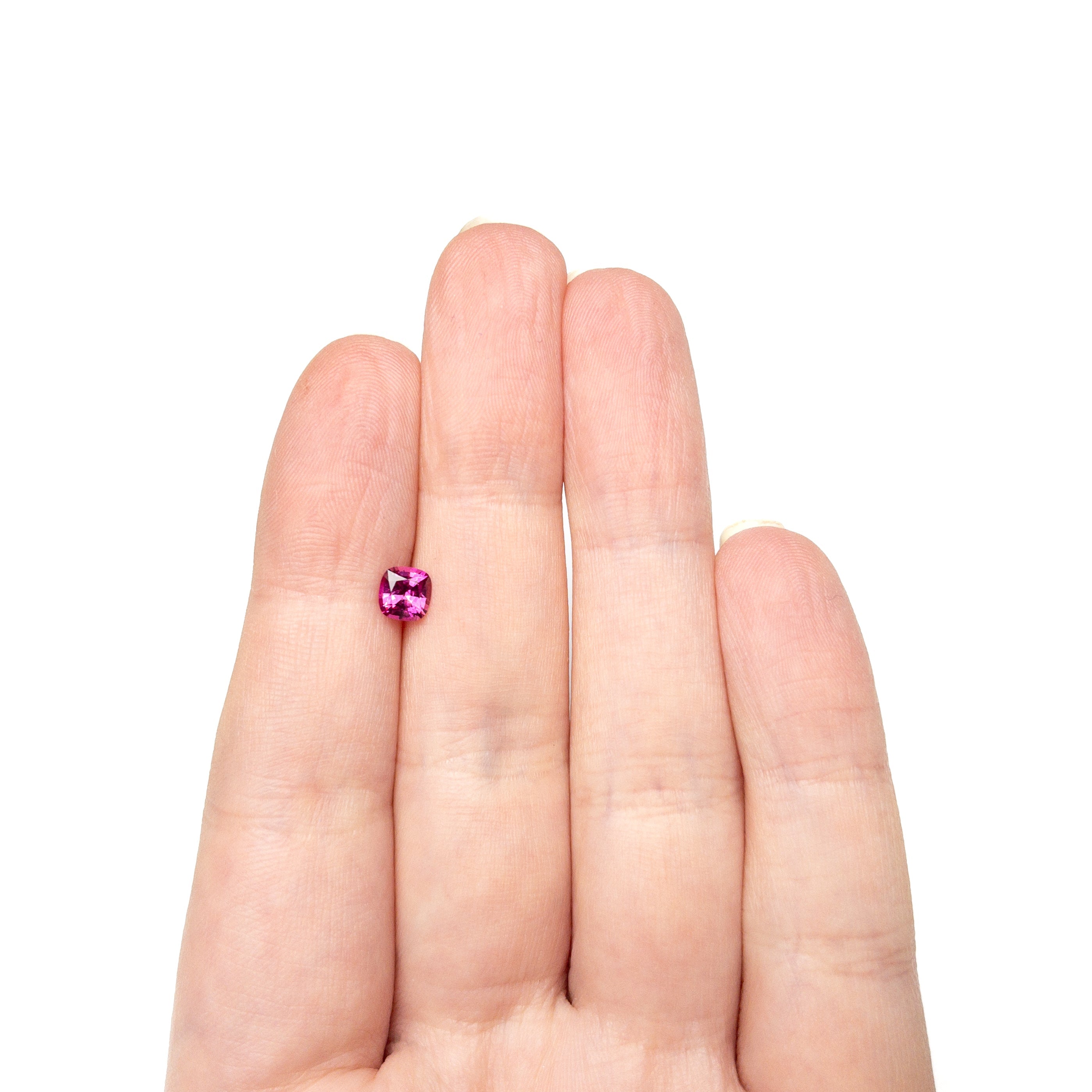 0.67ct 5.14x4.94x3.21mm Cushion Brilliant Sapphire 27955-18-Staghead Designs