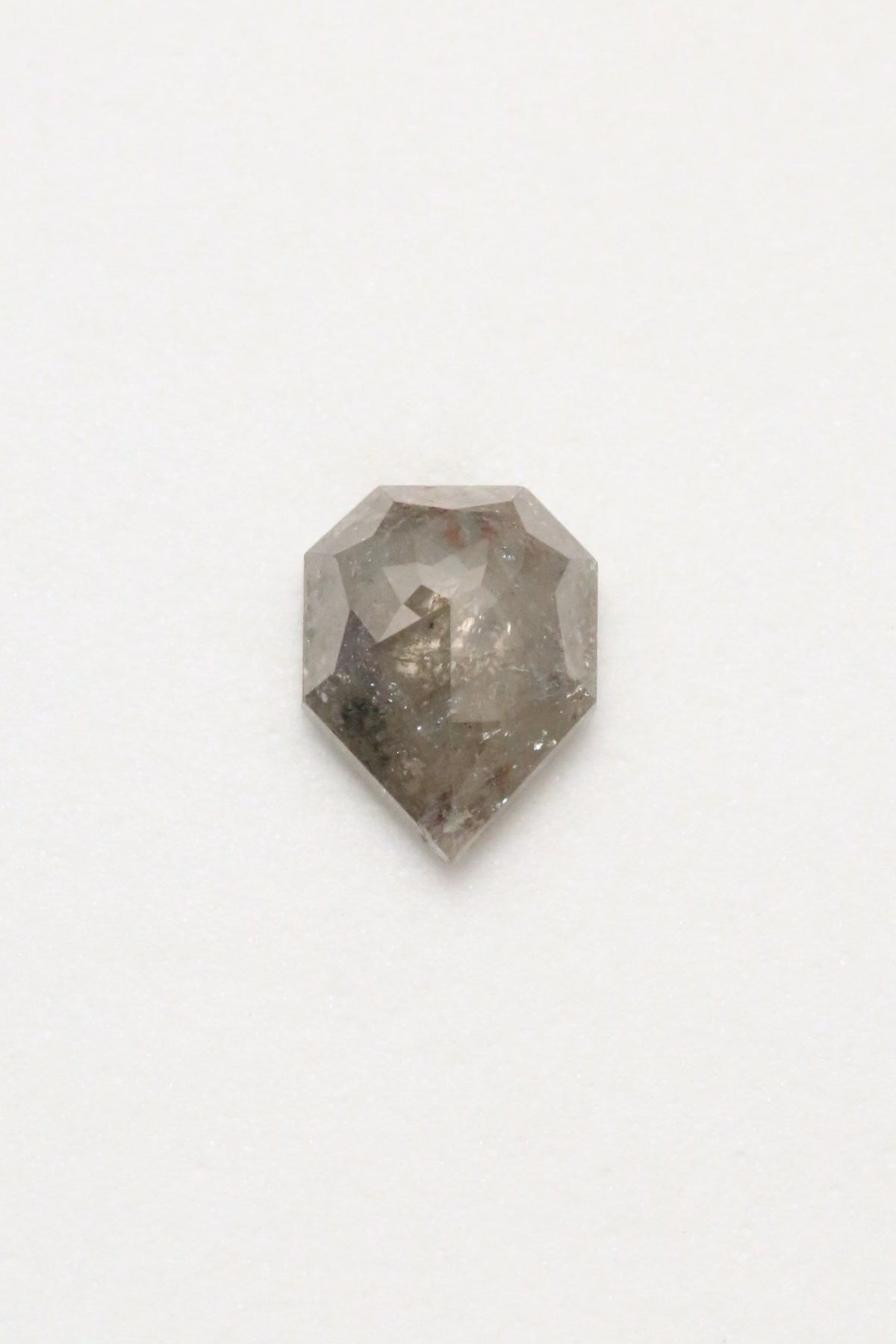 2.84ct 7.88 x 10.54 x 4.09mm DOUBLE CUT SHIELD SALT & PEPPER DIAMOND-1