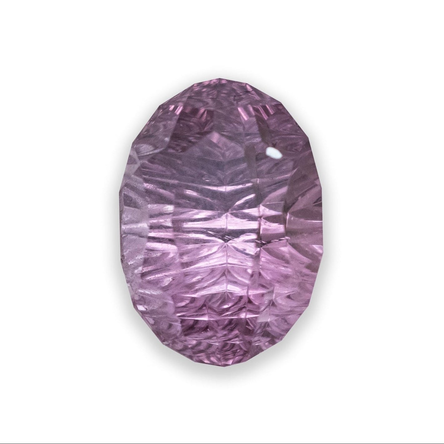 1.64ct 7.8x5.54x5.98mm DEEP CONCAVE OVAL CUT PURPLE DRAGON MALAYA GARNET-Staghead Designs