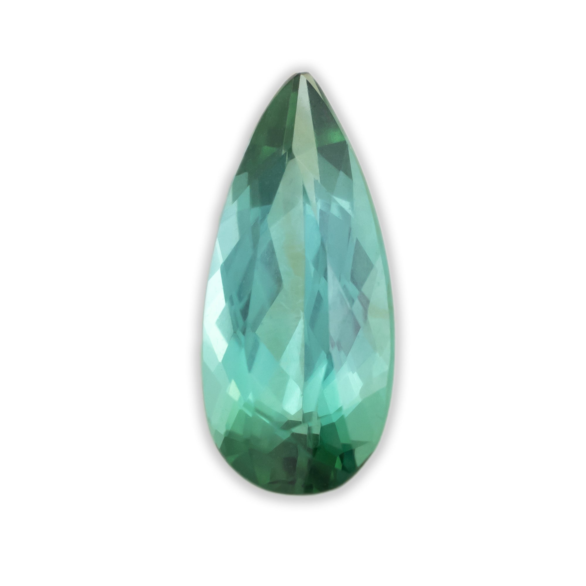 1.33ct 11.5x5x3.1mm PEAR BRILLIANT CUT GREEN TOURMALINE-Staghead Designs
