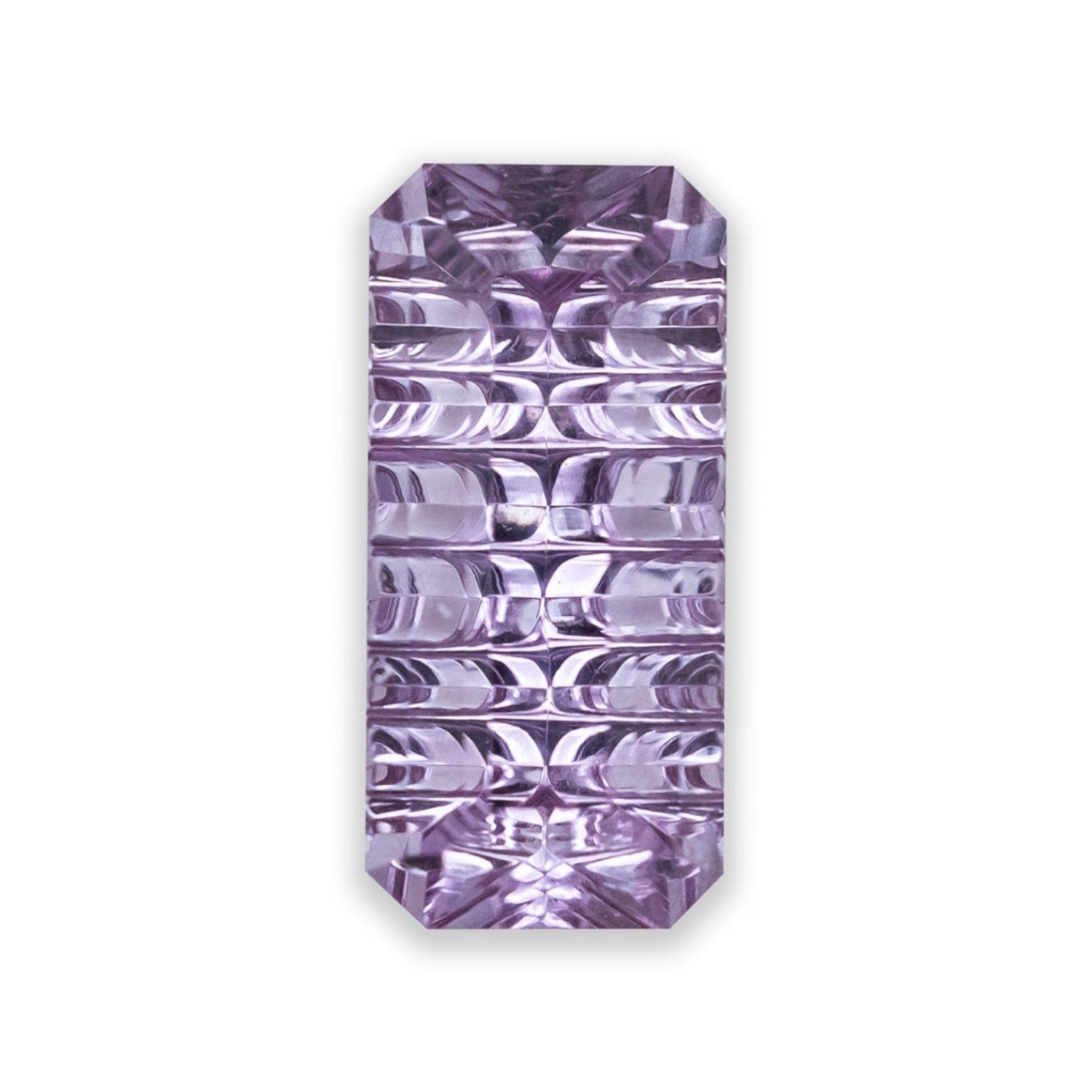 1.35ct 9.3x4.4x3.55mm DEEP CONCAVE RECTANGLE CUT DRAGON MALAYA GARNET-Staghead Designs