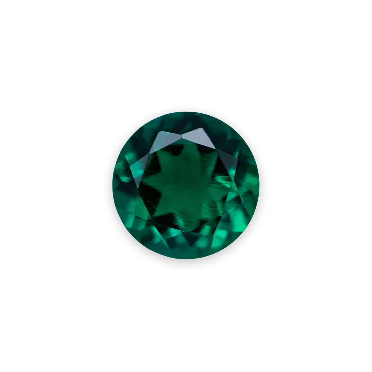 Round Cut Lab-Grown Emerald-Staghead Designs