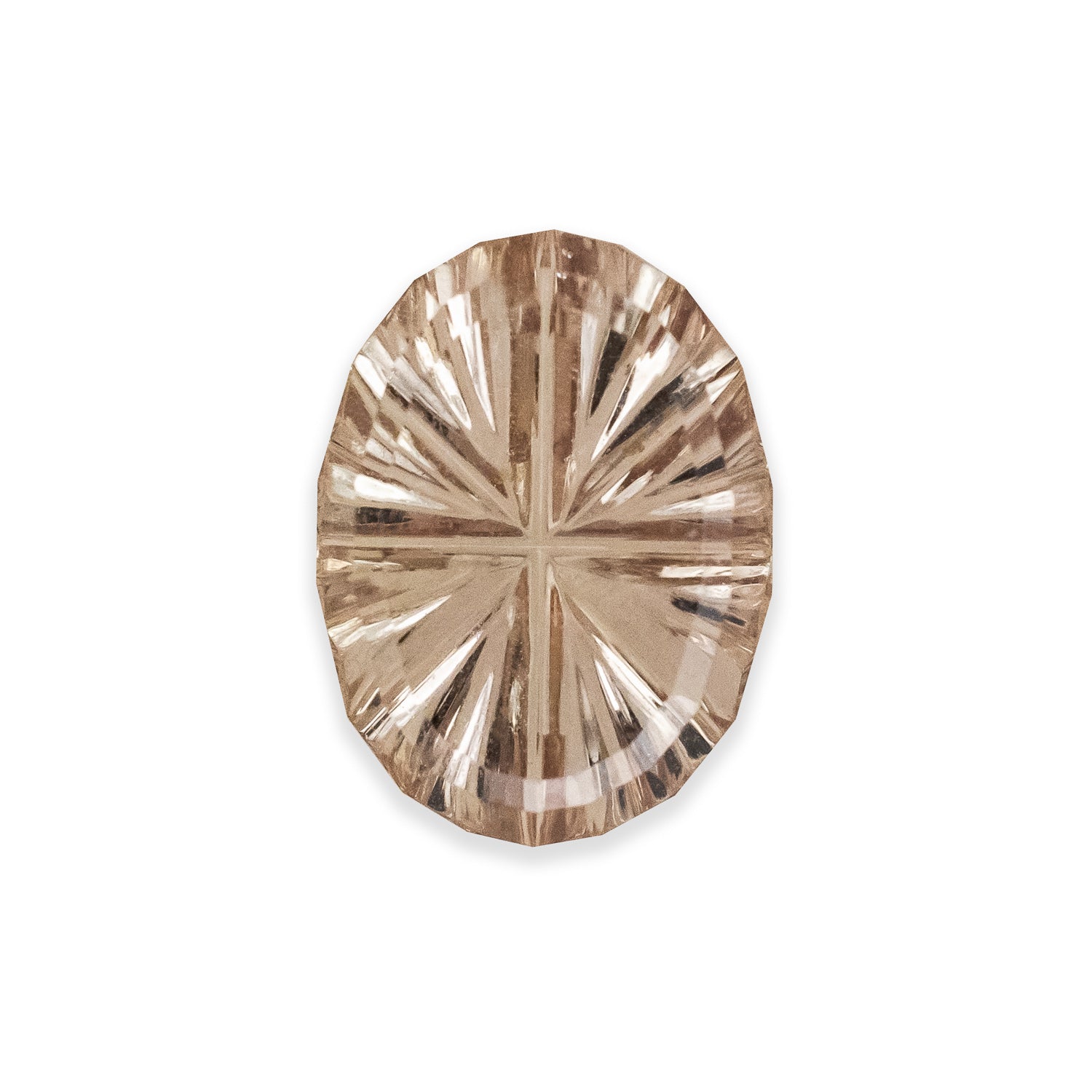 .69ct 6.8x5.3x1.57mm OVAL STARBRITE CUT NATURAL PEACH MADAGASCAR SAPPHIRE-Staghead Designs