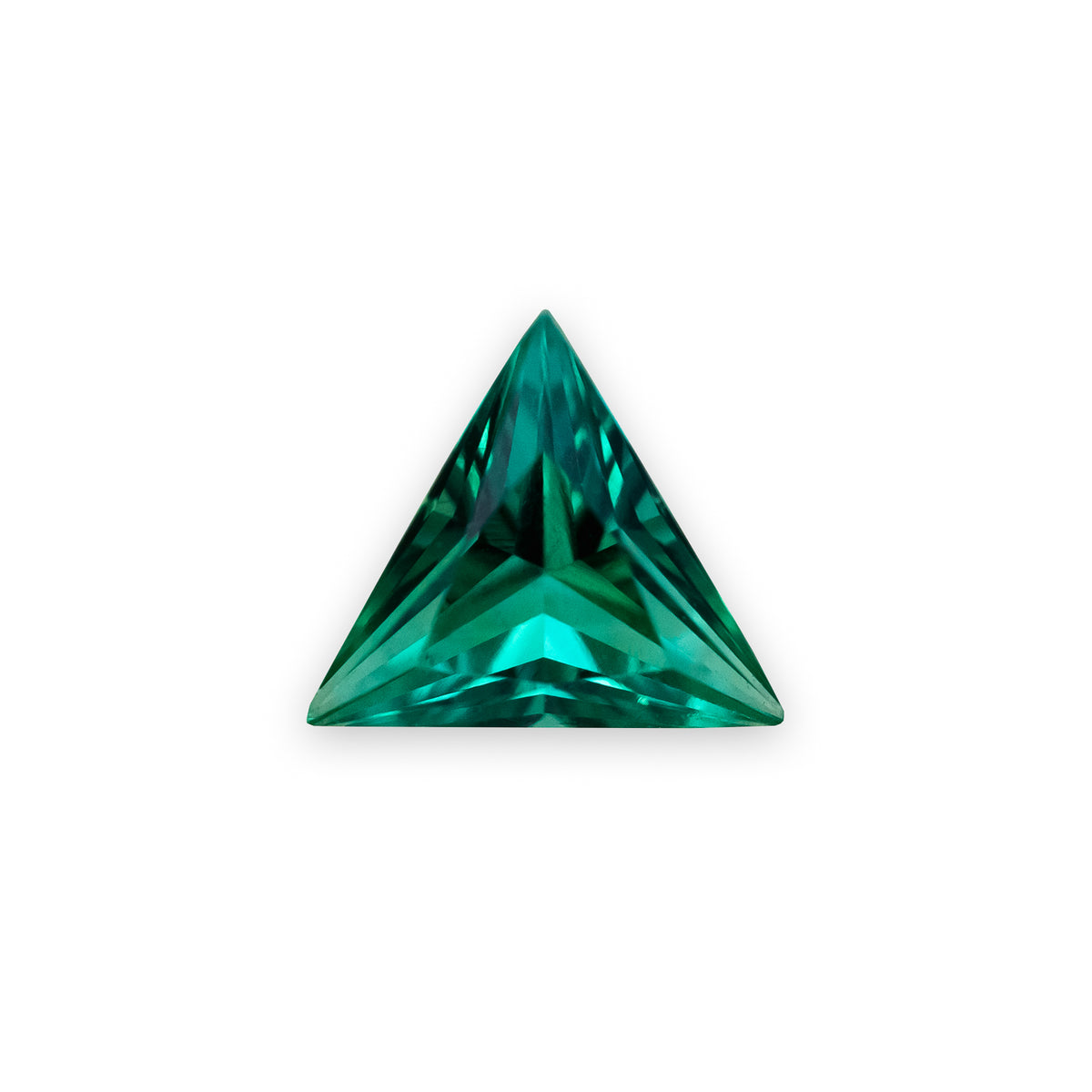 Triangle Cut Lab-Grown Emerald-Staghead Designs