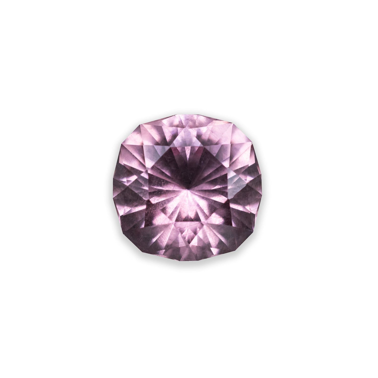 2.2ct 7.7x7.75x5mm CELESTIAL CUSHION CUT PINK DRAGON GARNET-Staghead Designs