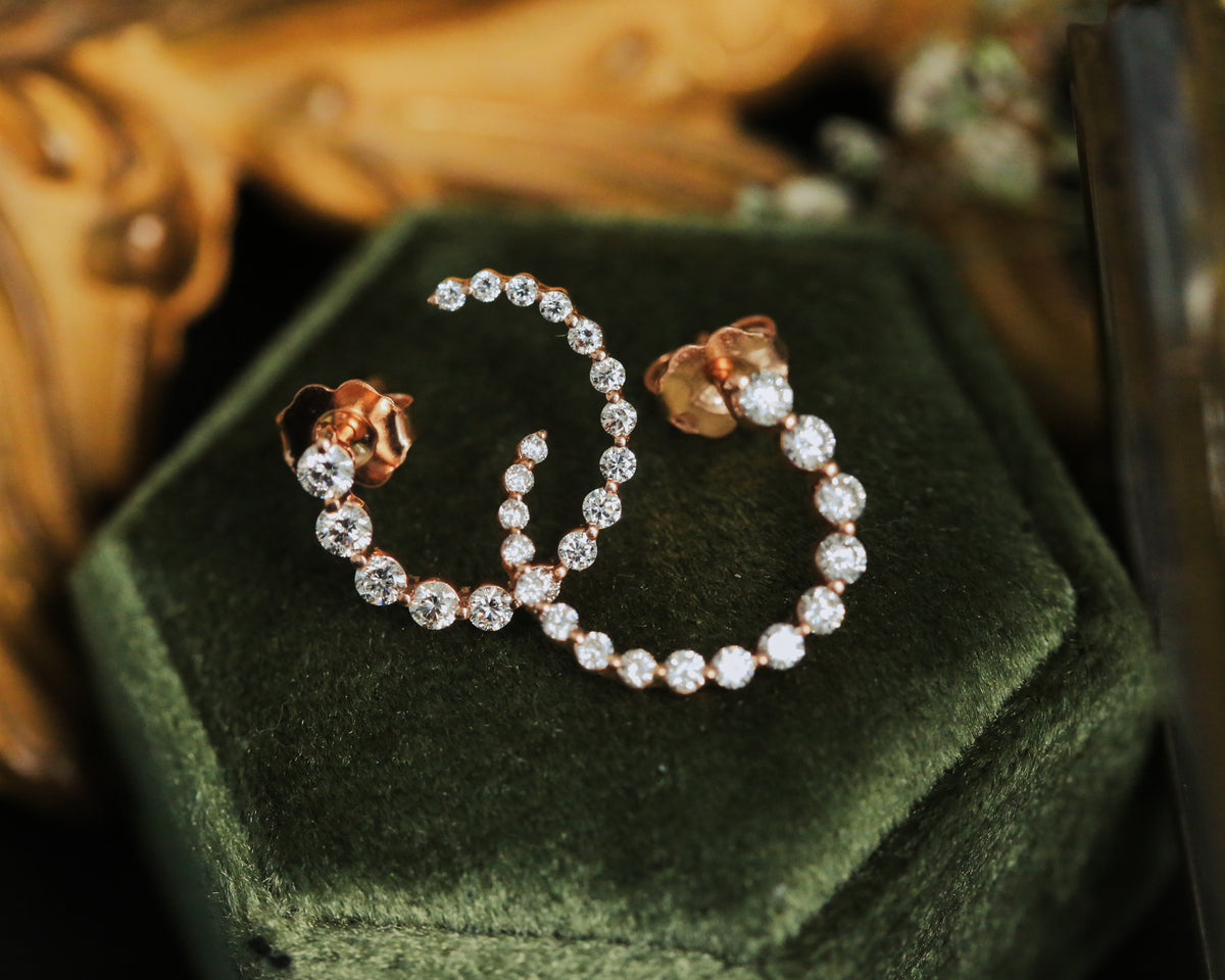 7/8 CTW LAB-GROWN DIAMOND FRONT-BACK EARRINGS-2