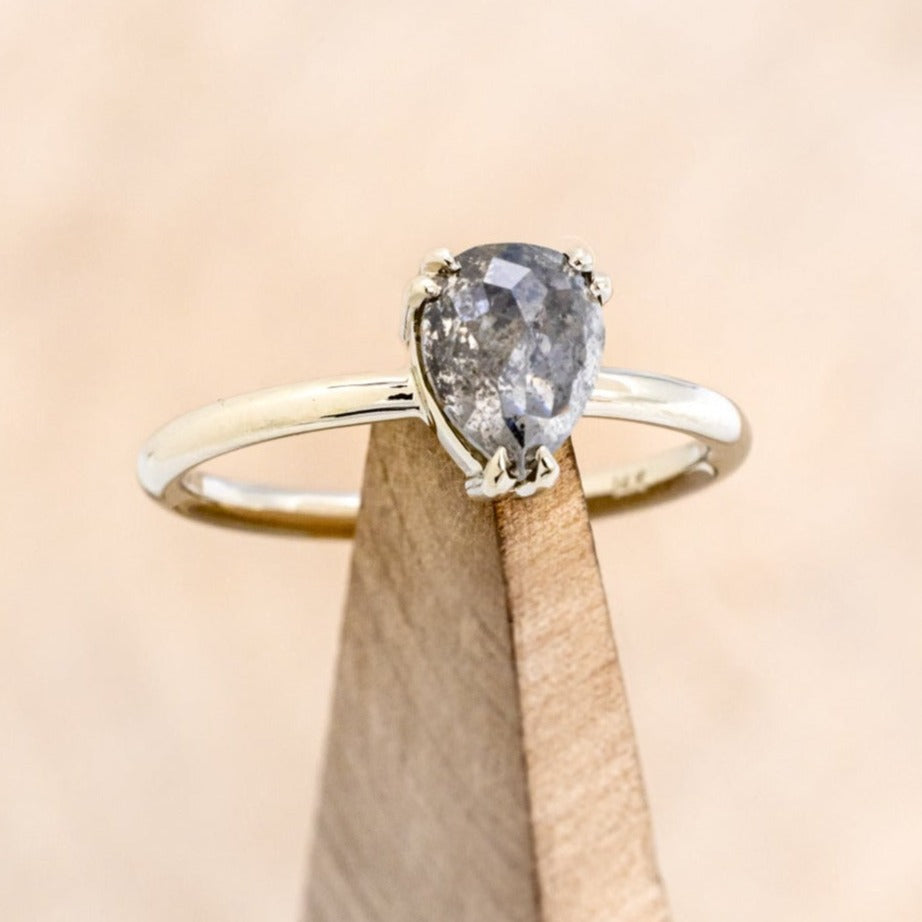 "ANDROMEDA" - SOLITAIRE ENGAGEMENT RING WITH DOUBLE CLAW PRONGS - MOUNTING ONLY- SELECT YOUR OWN STONE-1