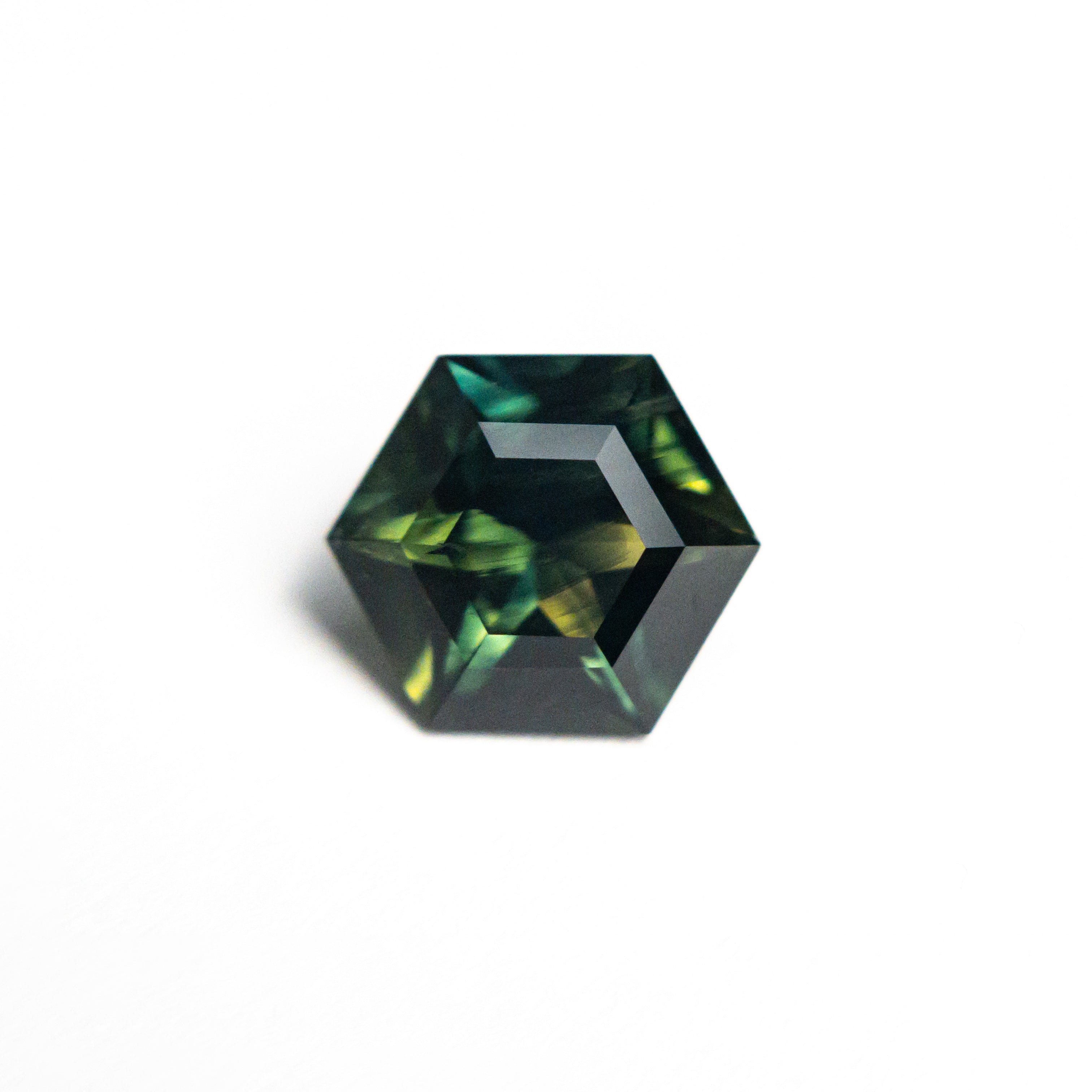 1.52ct 7.68x6.70x4.22mm Hexagon Step Cut Sapphire 25384-02-Staghead Designs