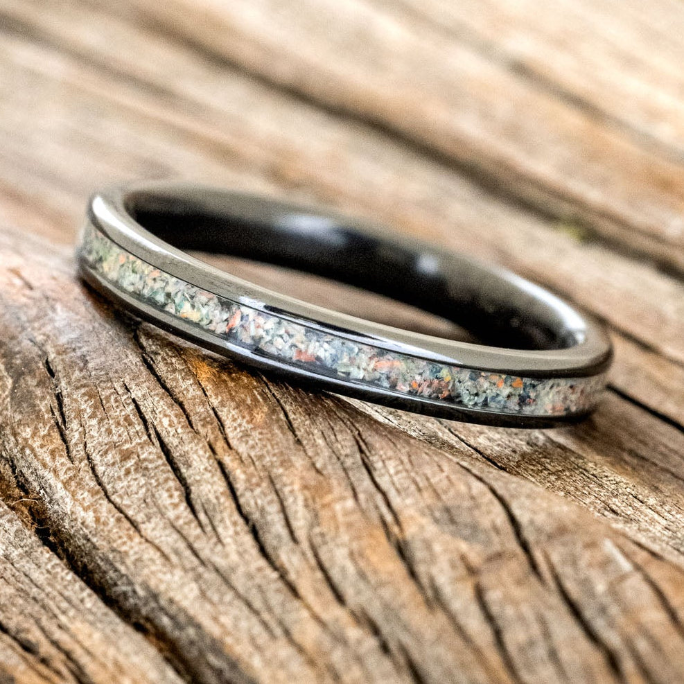 "ETERNA" - FIRE & ICE OPAL STACKING BAND-5