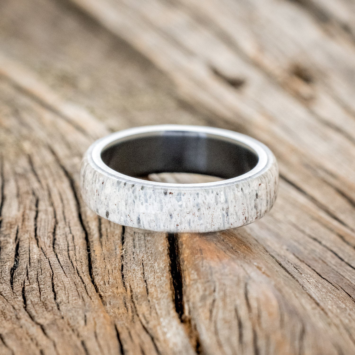 "HAVEN" - ANTLER WEDDING BAND-6