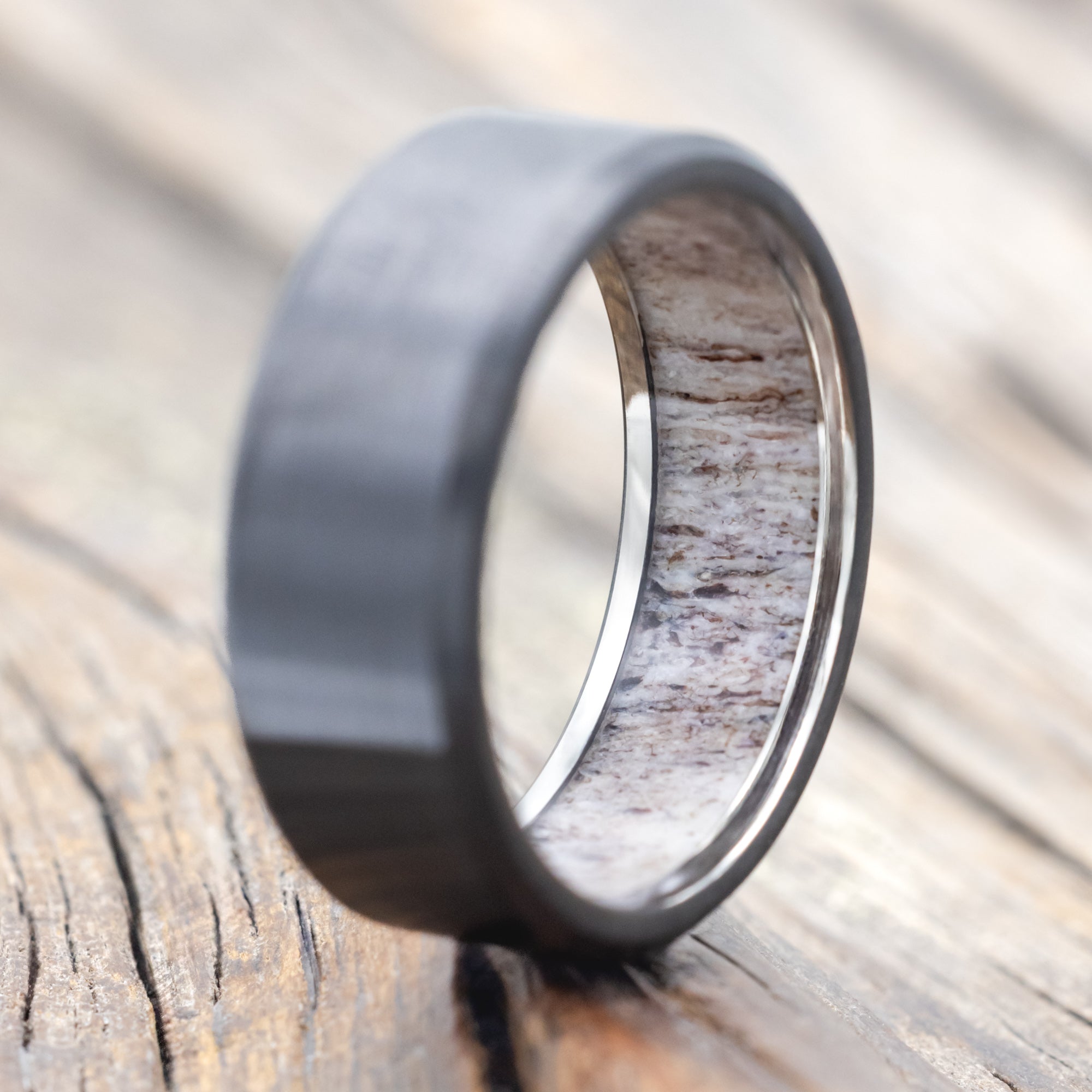 LINED WEDDING BAND WITH A CUSTOM FINISH-Staghead Designs