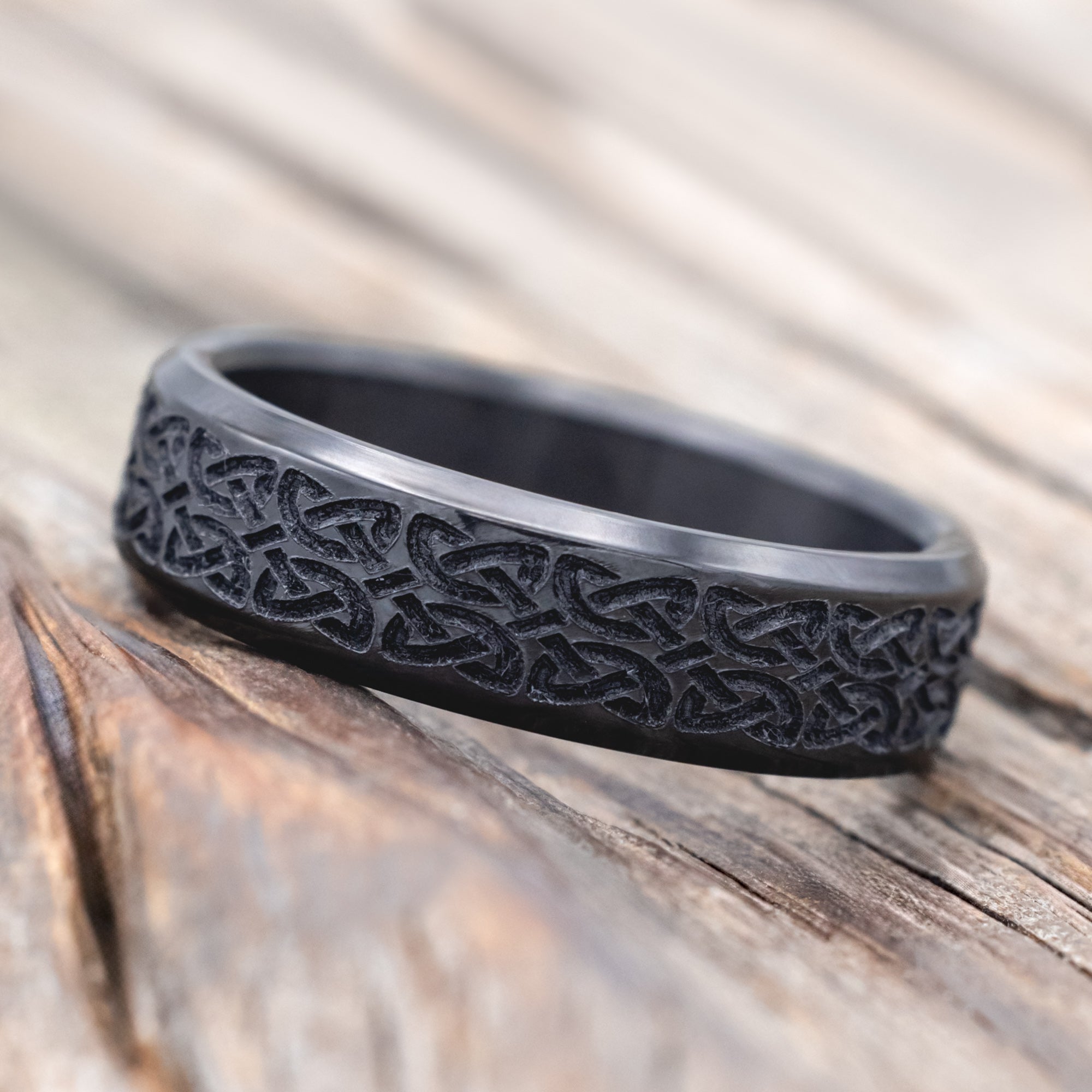 MATCHING SET OF CELTIC LOVE KNOT WEDDING BANDS-Staghead Designs