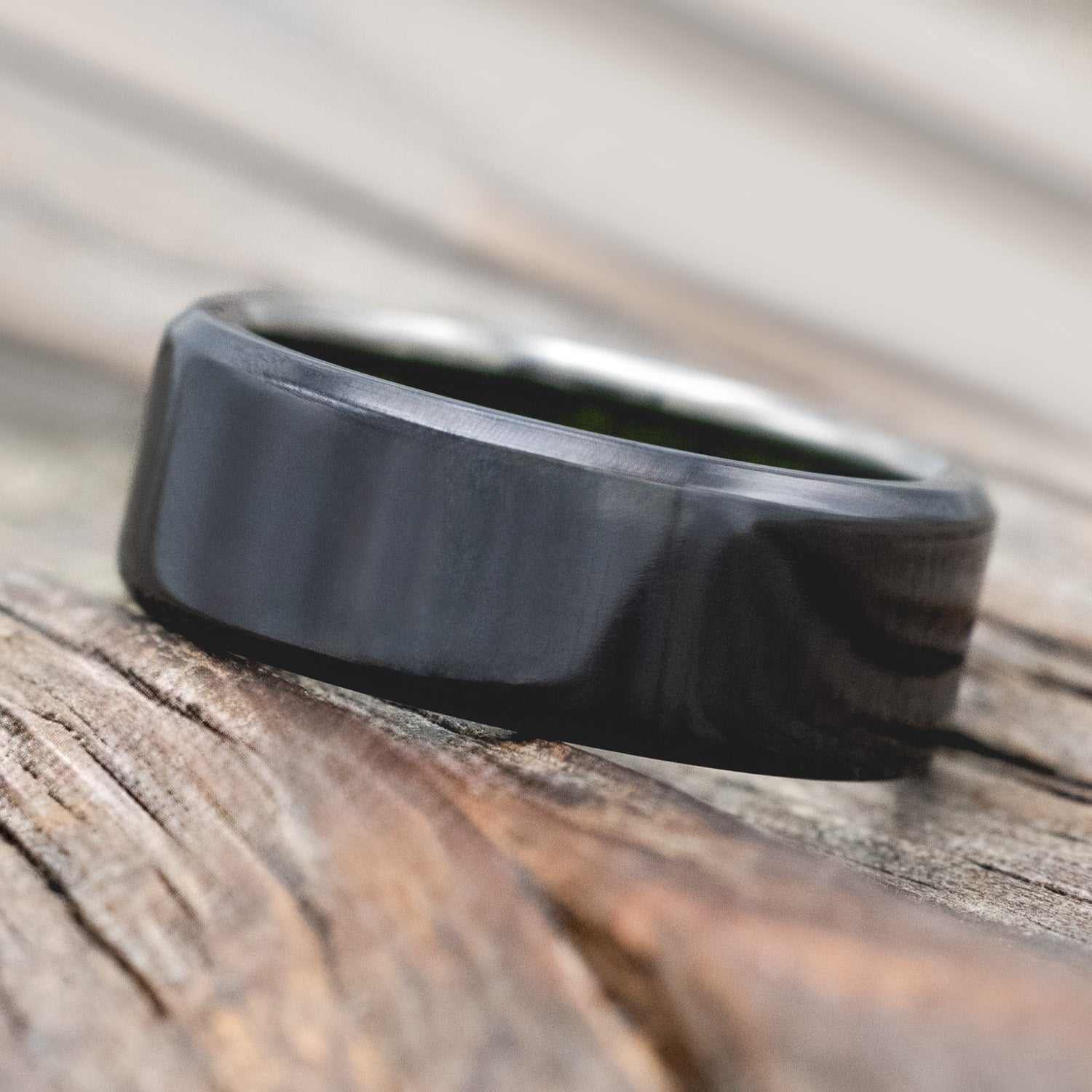 MOSS LINED WEDDING BAND-Staghead Designs
