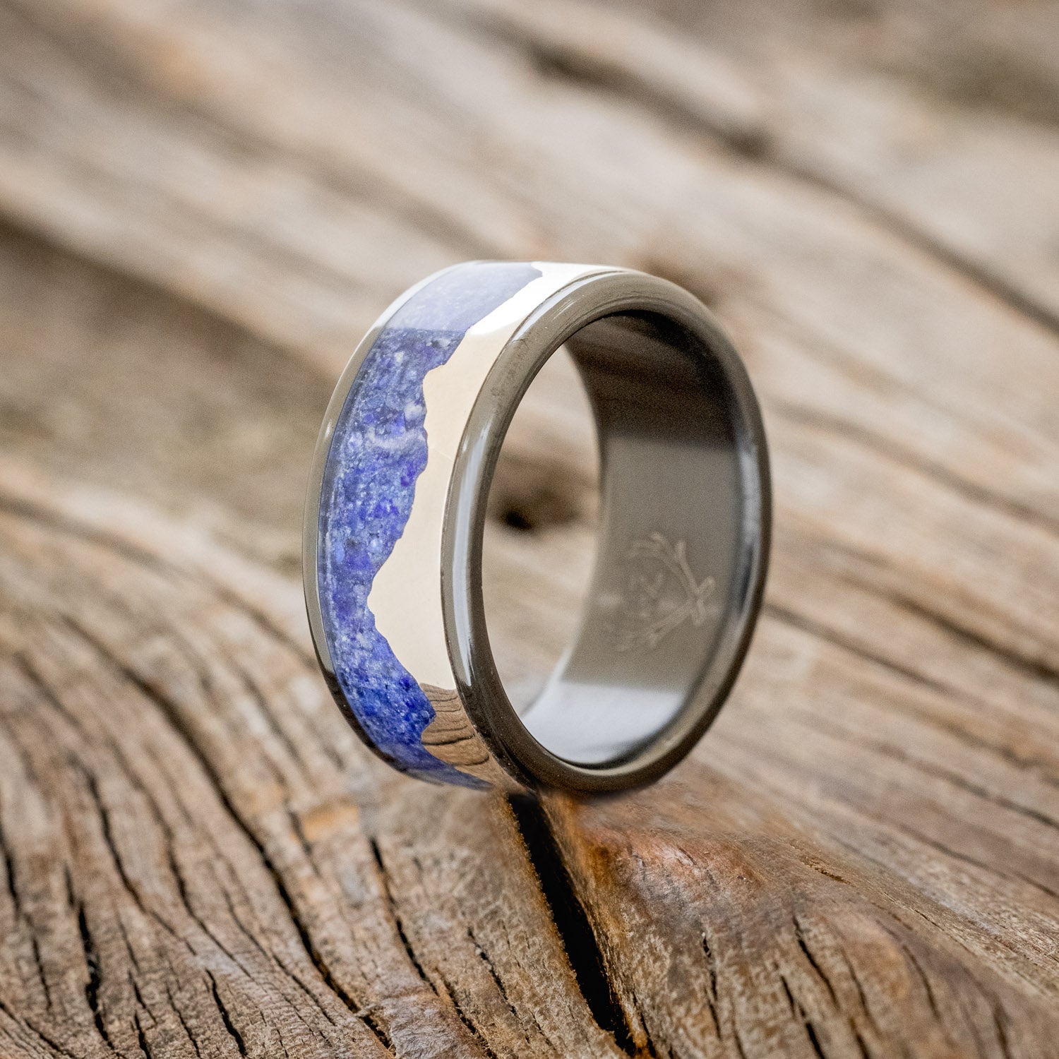 "HELIOS" - SILVER MOUNTAIN RANGE WEDDING BAND-Staghead Designs