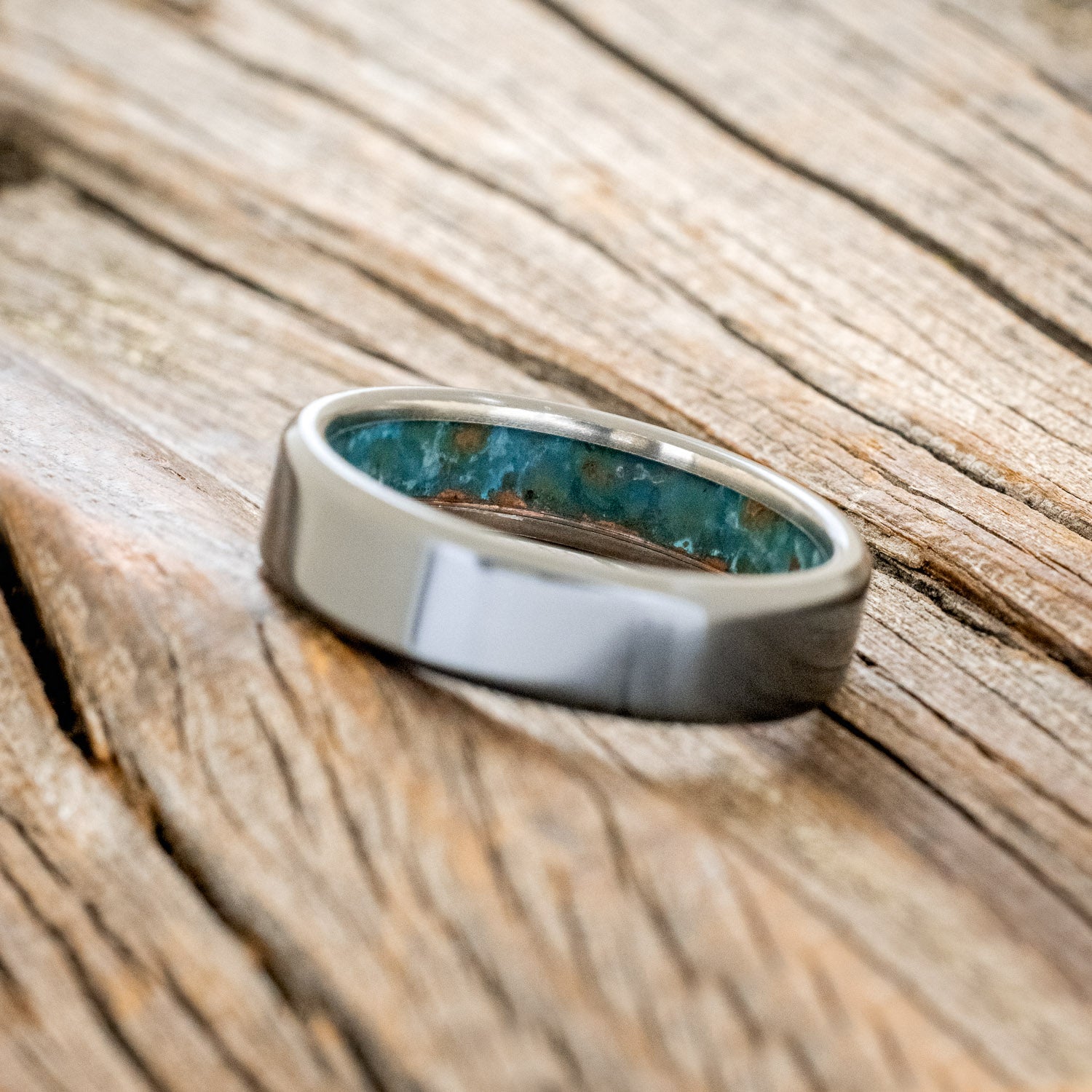 PATINA COPPER LINED WEDDING BAND-11