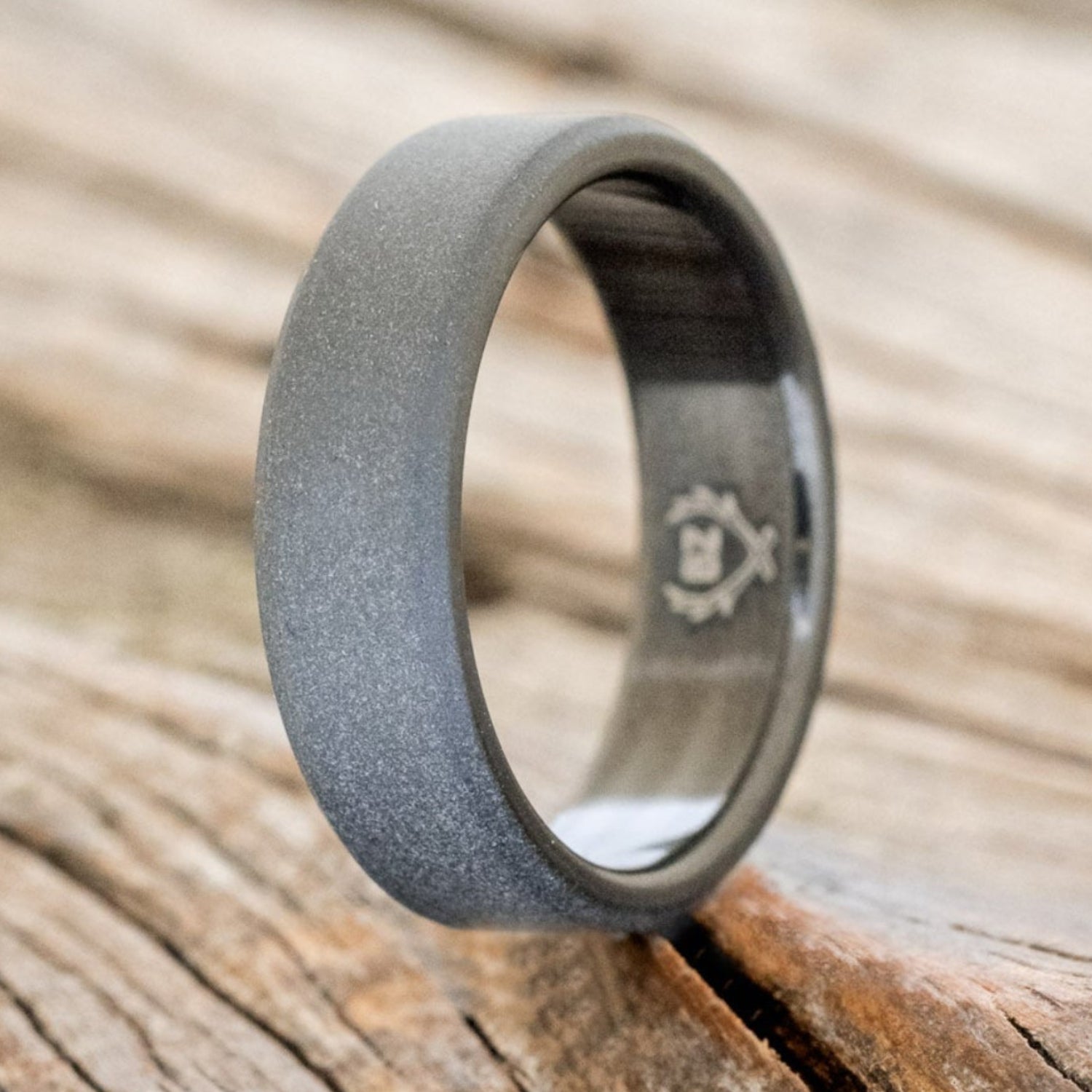 SANDBLASTED WEDDING BAND-7